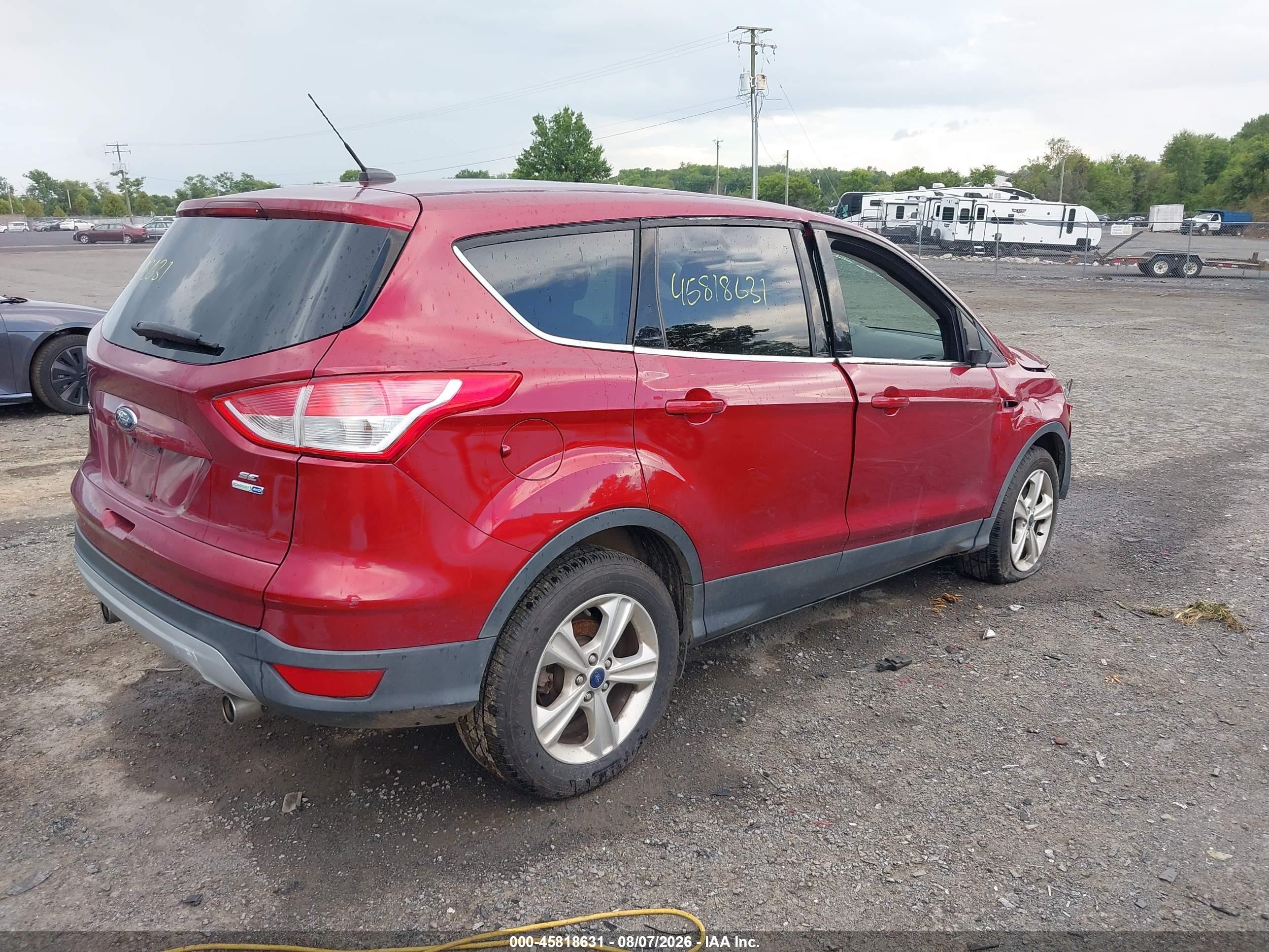 2013 Ford Escape Se Red vin: 1FMCU9GX8DUD33307