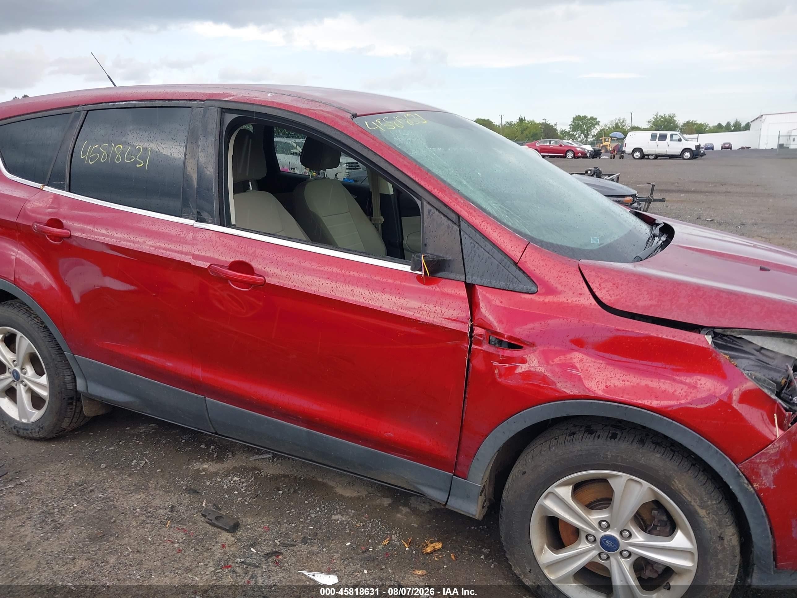 2013 Ford Escape Se Red vin: 1FMCU9GX8DUD33307