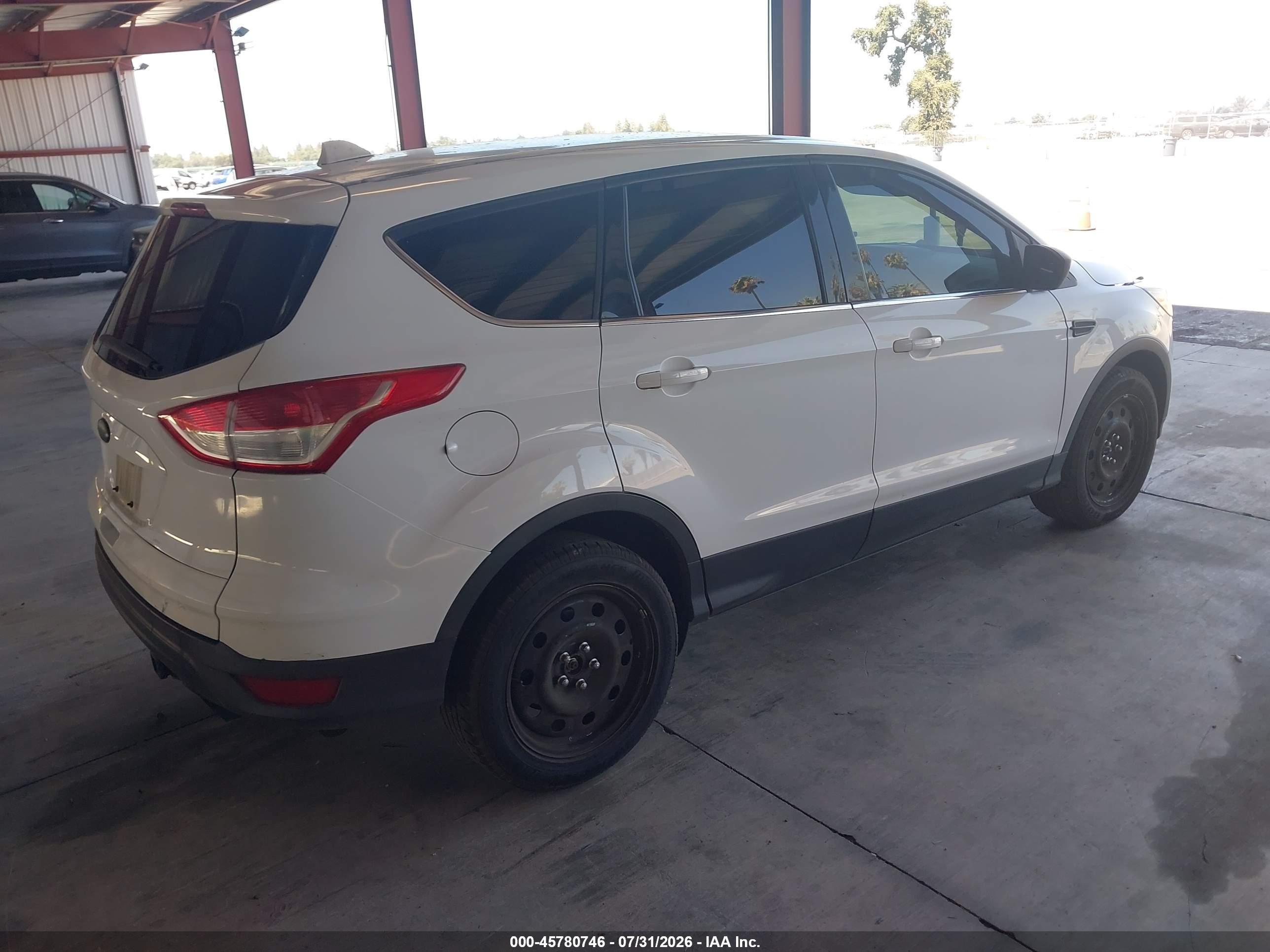 2013 Ford Escape Se White vin: 1FMCU9GX8DUD76559