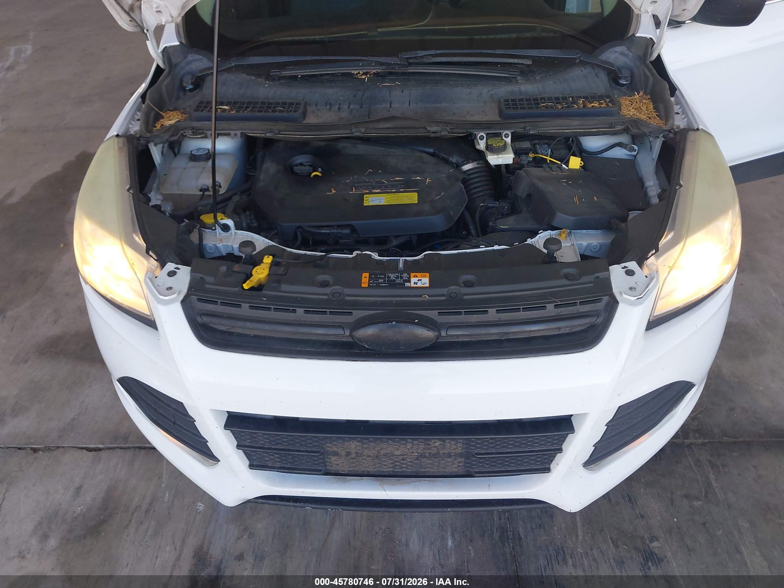 2013 Ford Escape Se White vin: 1FMCU9GX8DUD76559