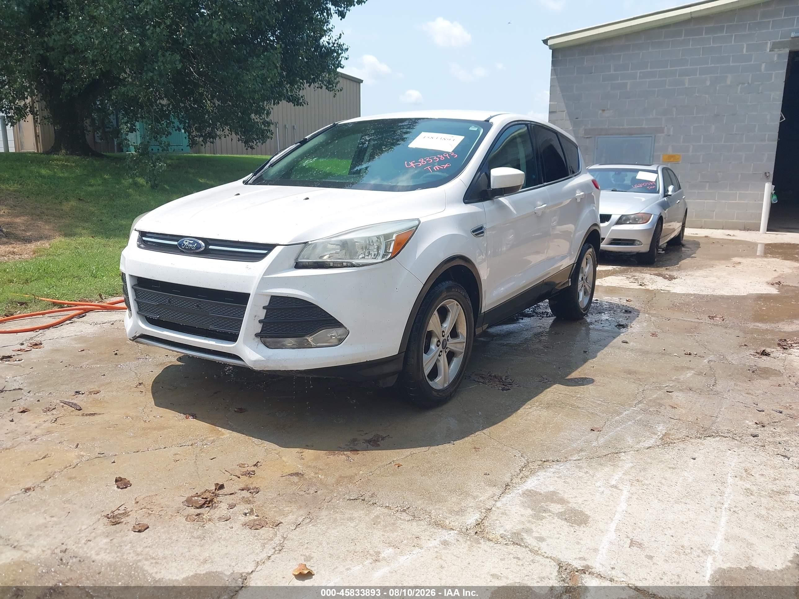 2013 Ford Escape Se White vin: 1FMCU9GX8DUD80076