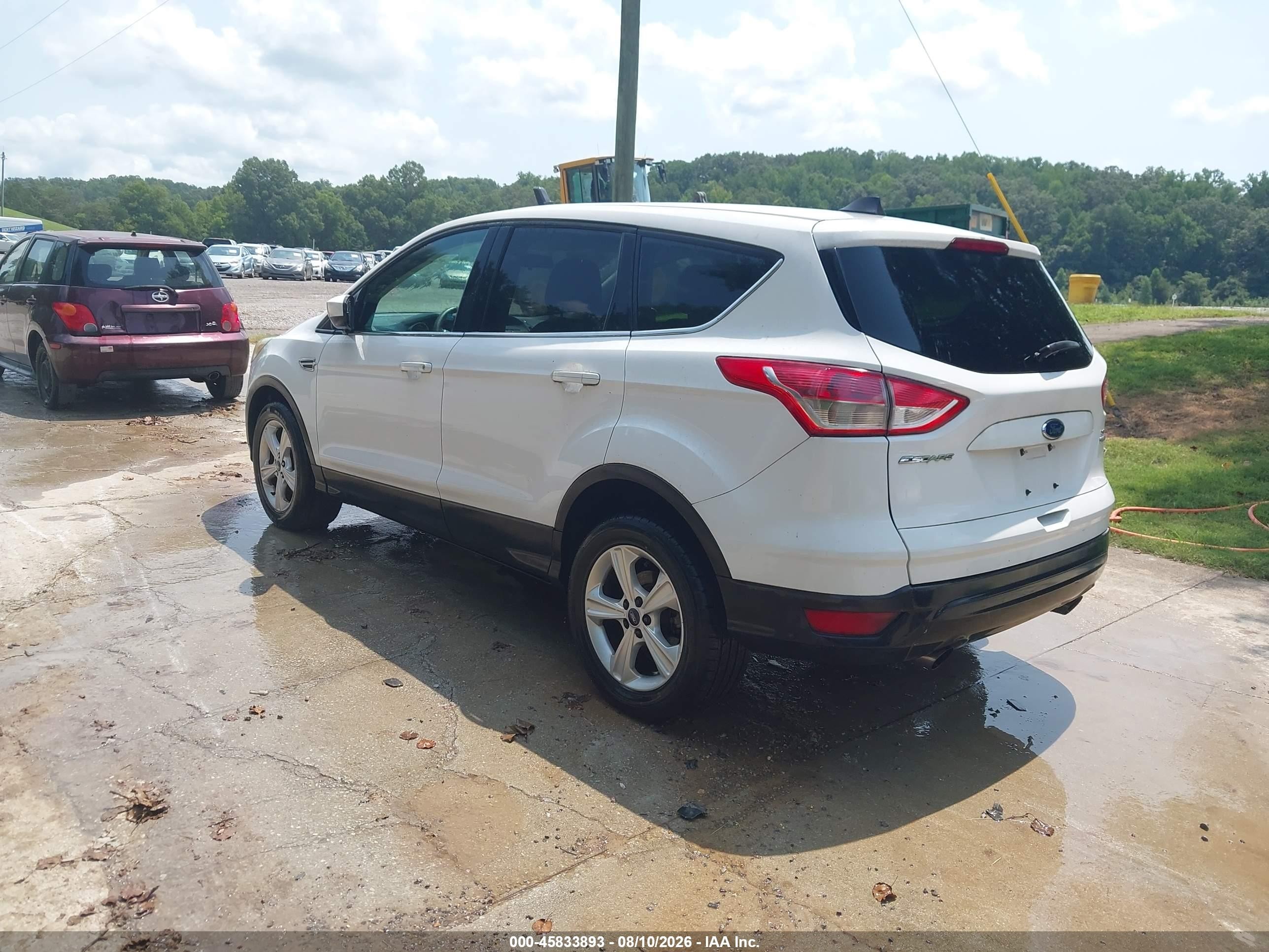 2013 Ford Escape Se White vin: 1FMCU9GX8DUD80076