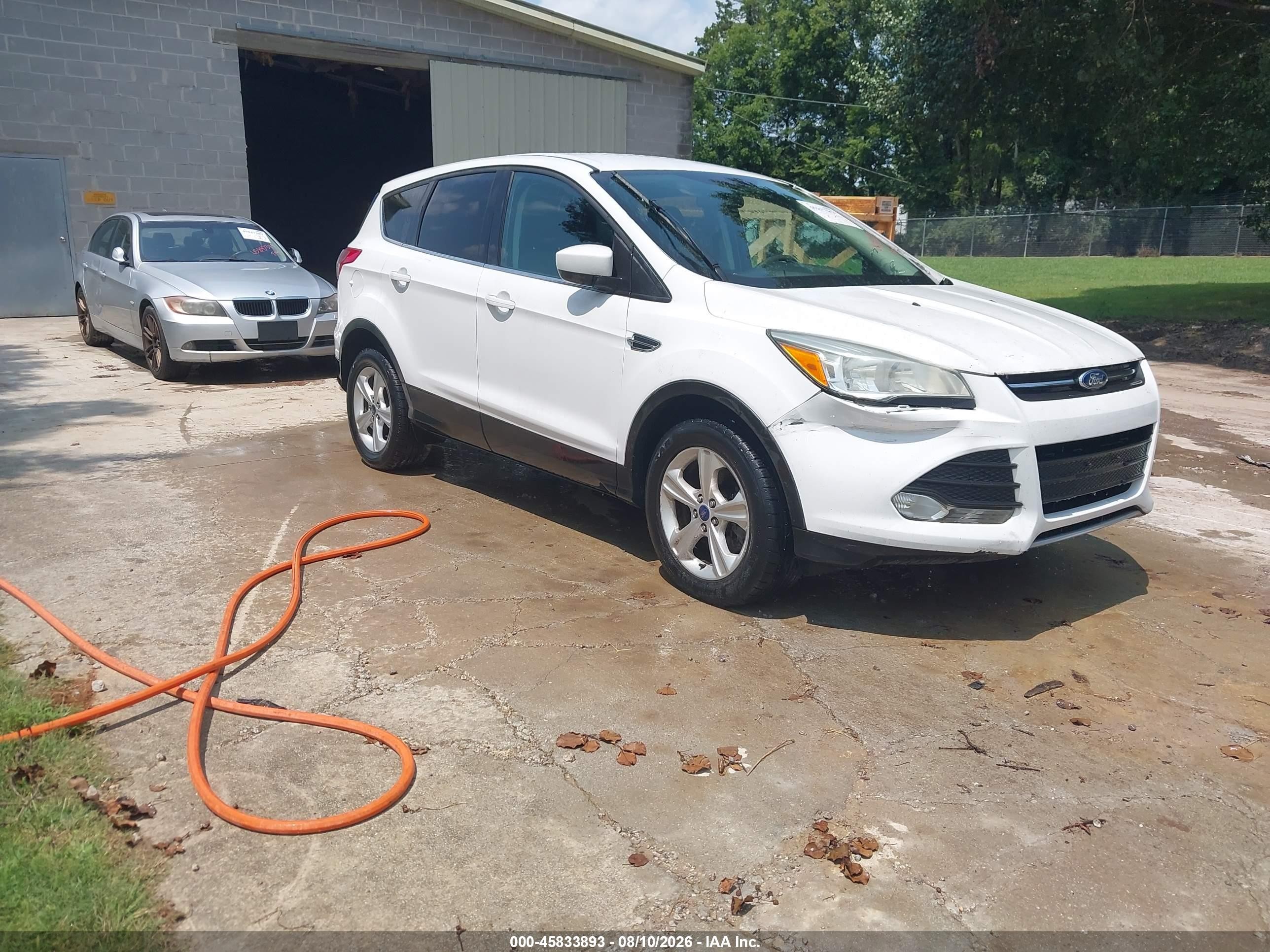 2013 Ford Escape Se White vin: 1FMCU9GX8DUD80076