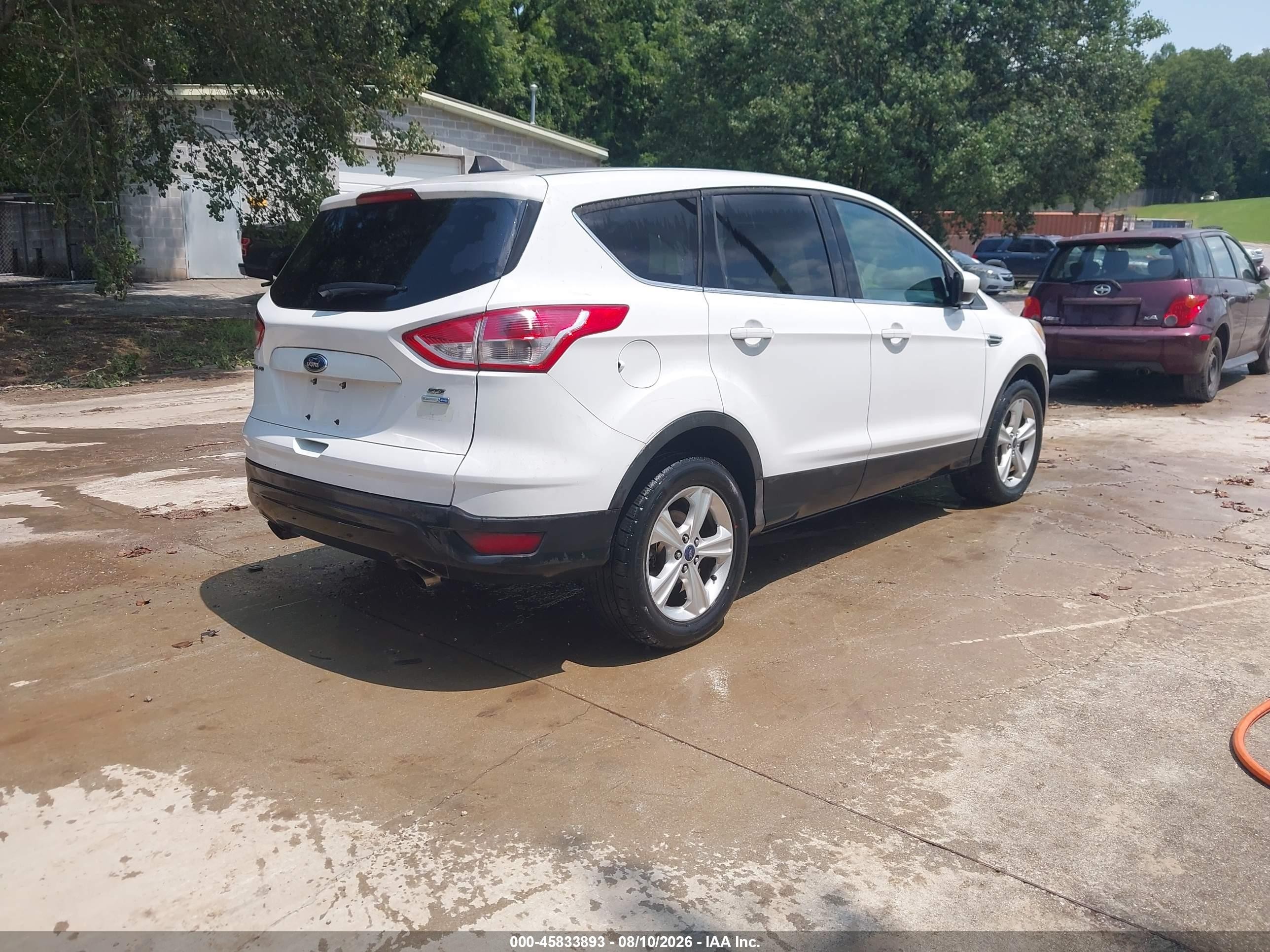 2013 Ford Escape Se White vin: 1FMCU9GX8DUD80076