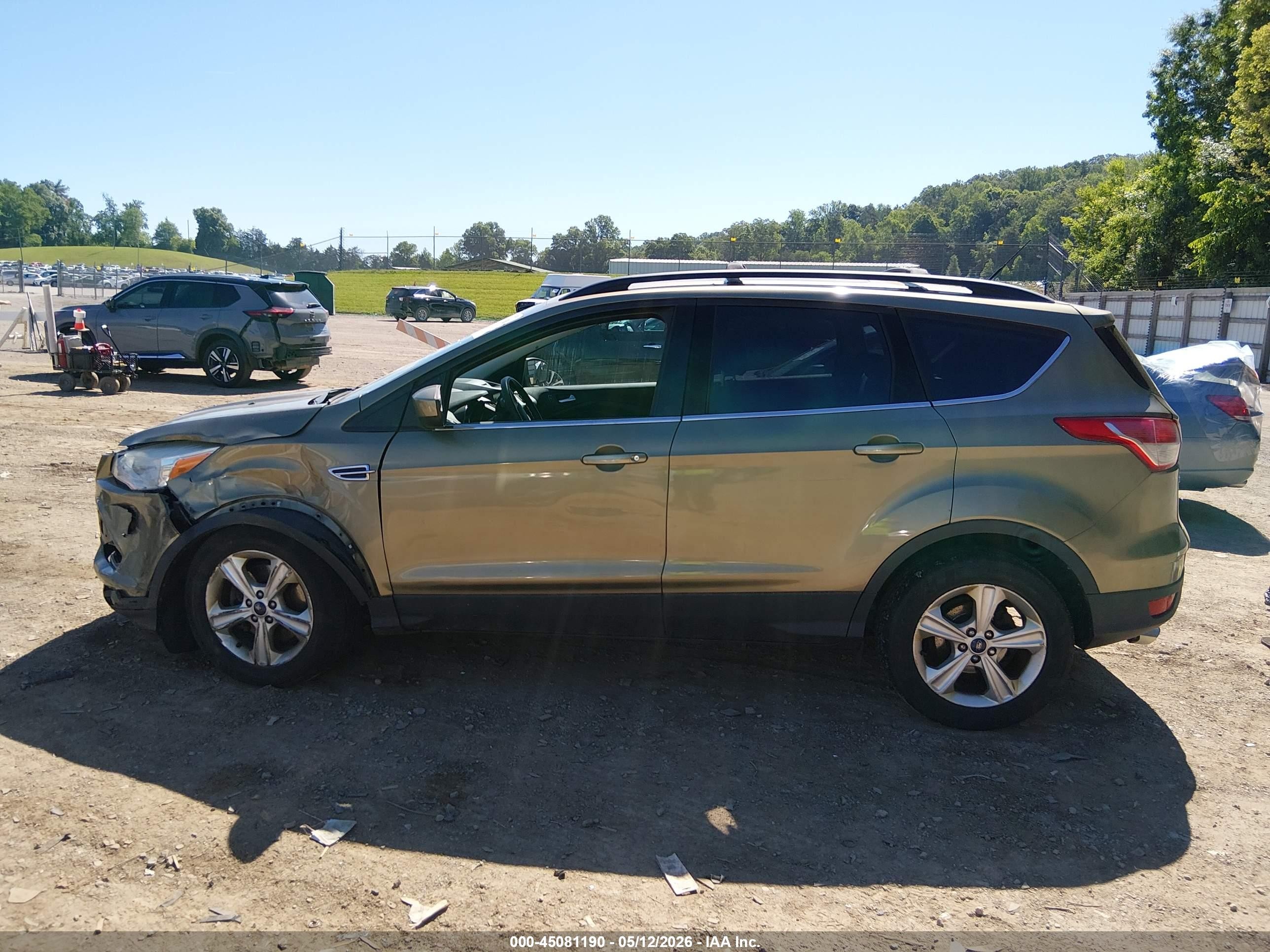 2014 Ford Escape Se Green vin: 1FMCU9GX8EUA09985