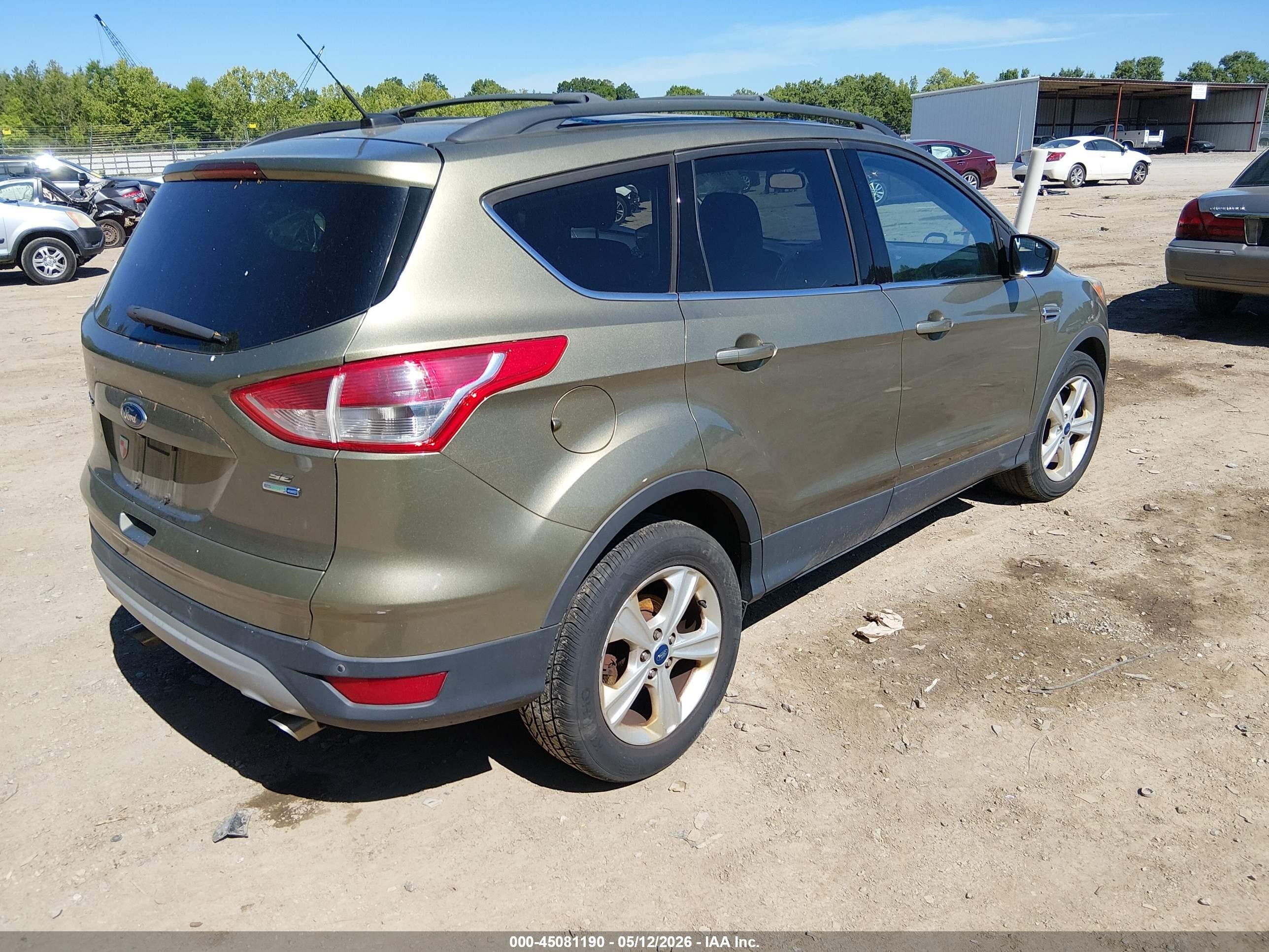 2014 Ford Escape Se Green vin: 1FMCU9GX8EUA09985