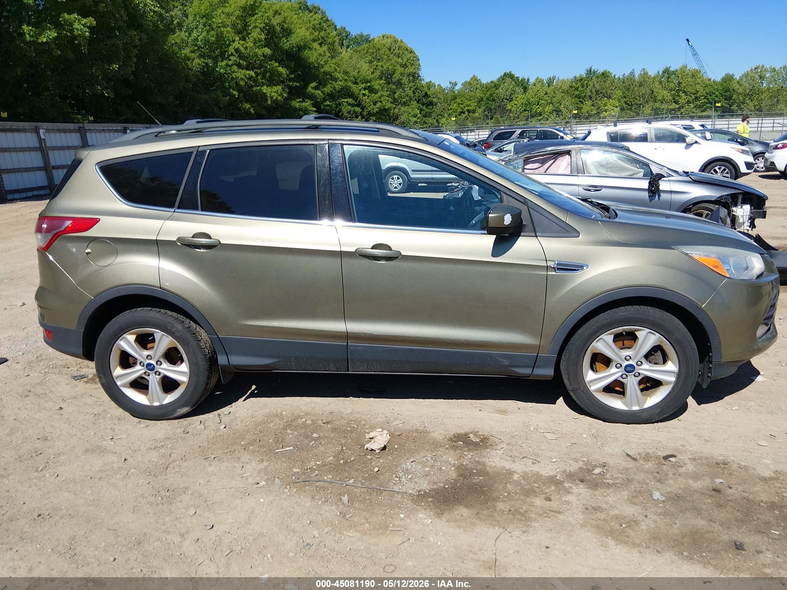 2014 Ford Escape Se Green vin: 1FMCU9GX8EUA09985