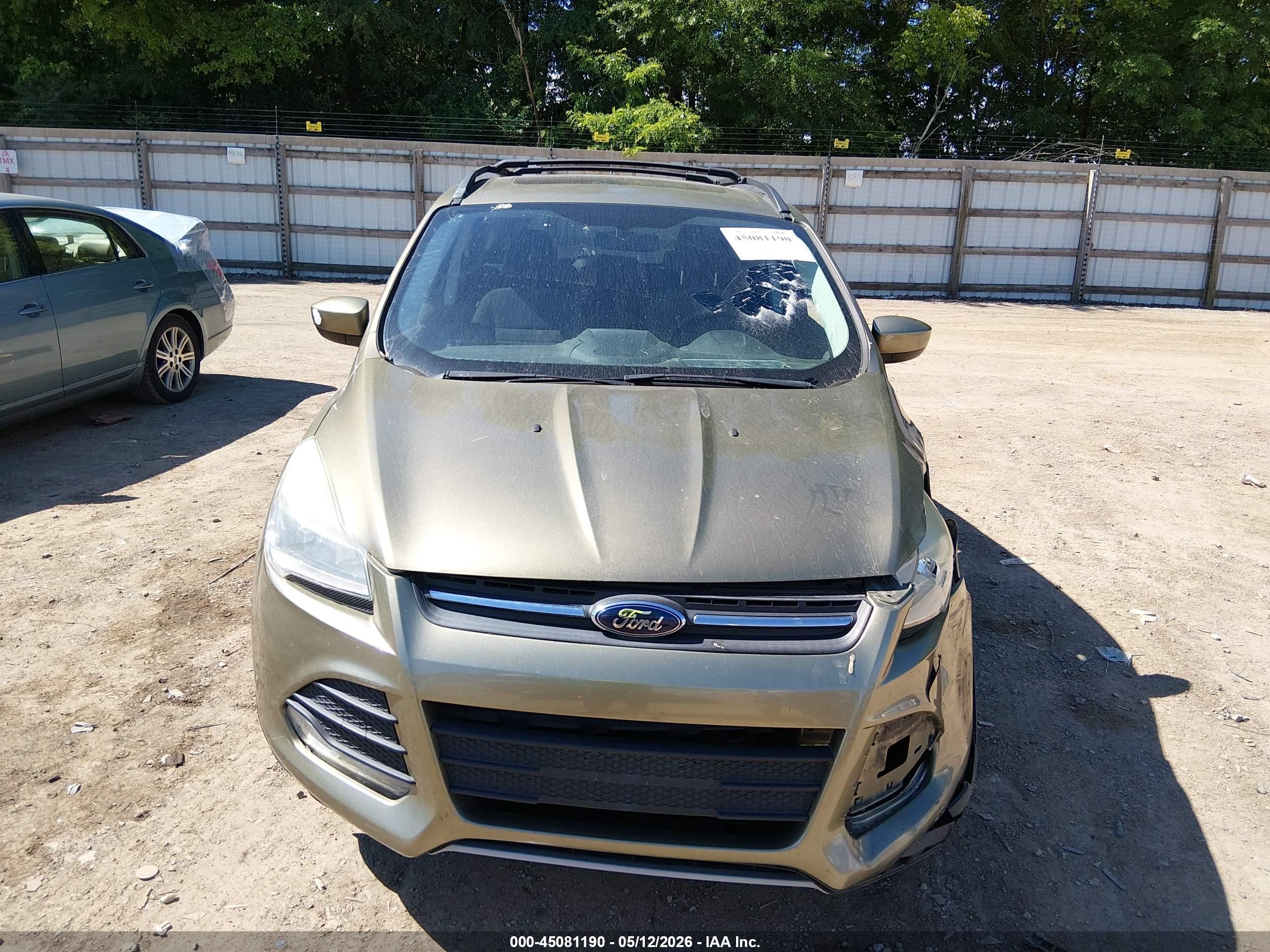 2014 Ford Escape Se Green vin: 1FMCU9GX8EUA09985
