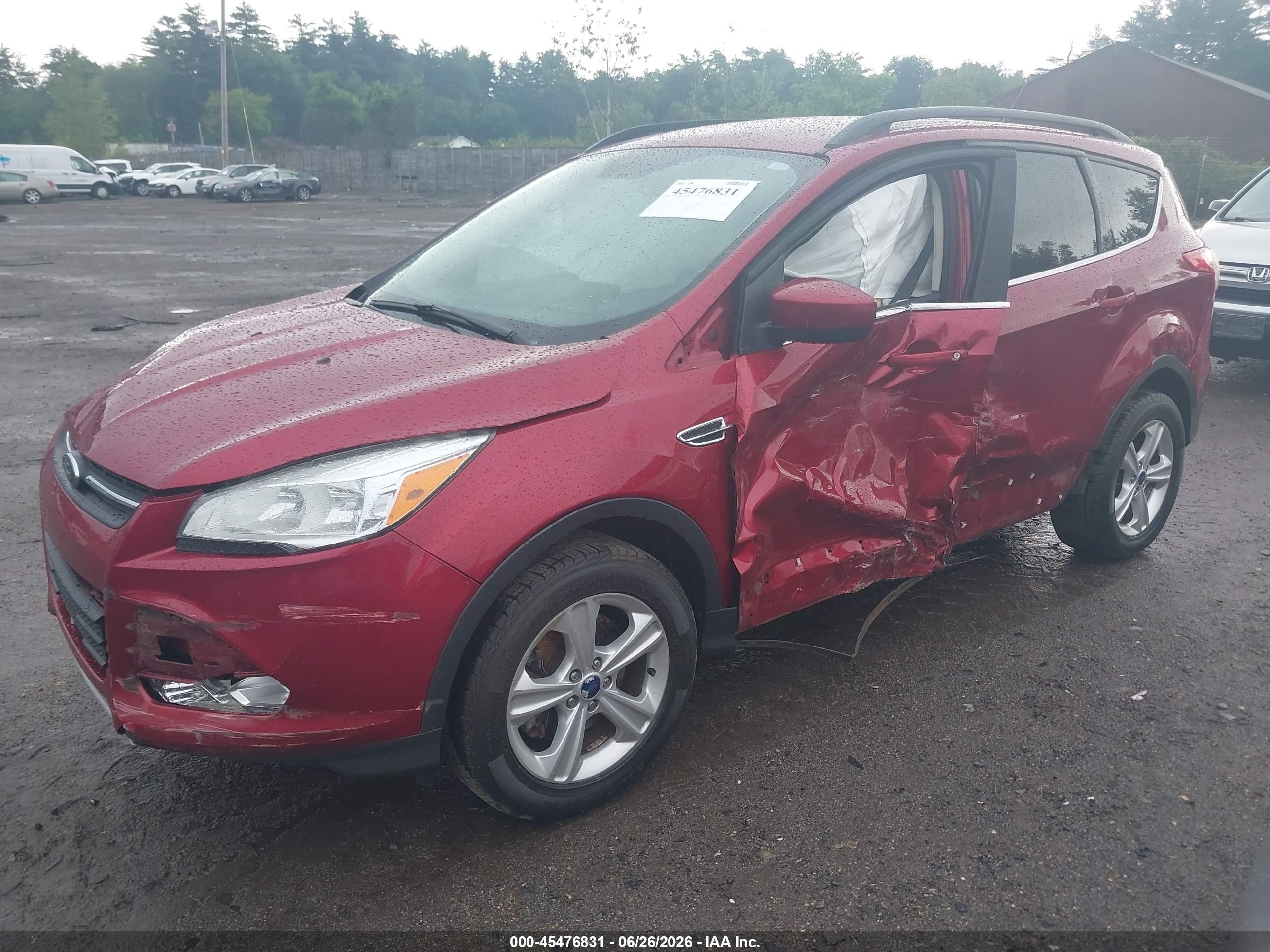2014 Ford Escape Se Red vin: 1FMCU9GX8EUB52970