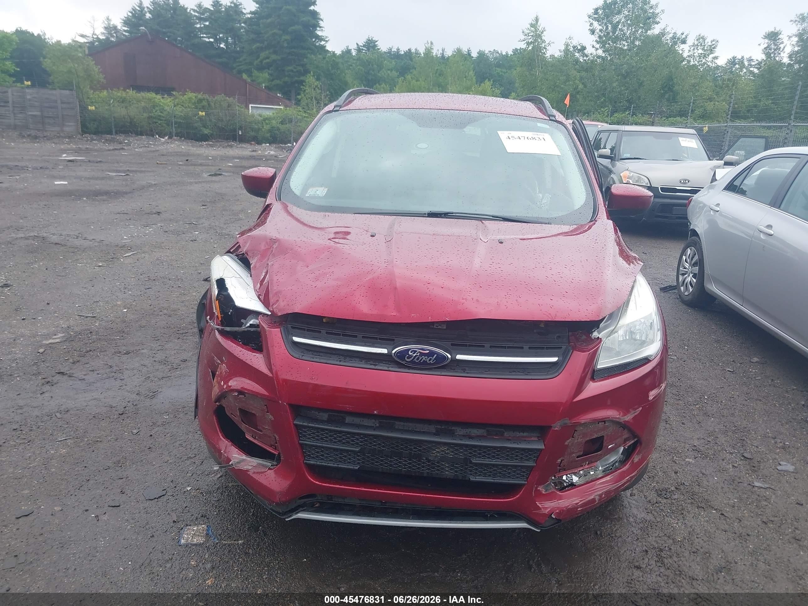 2014 Ford Escape Se Red vin: 1FMCU9GX8EUB52970