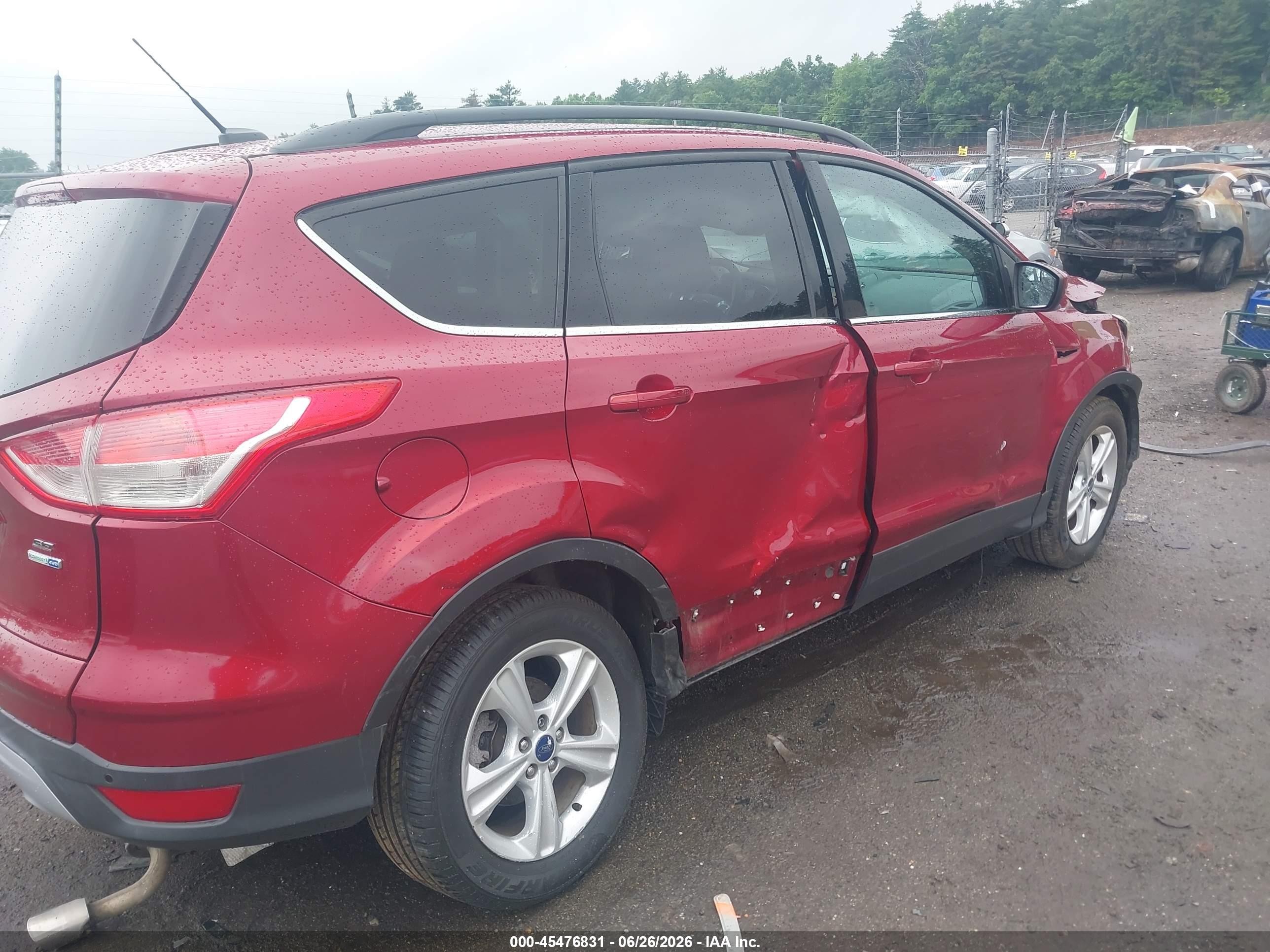 2014 Ford Escape Se Red vin: 1FMCU9GX8EUB52970