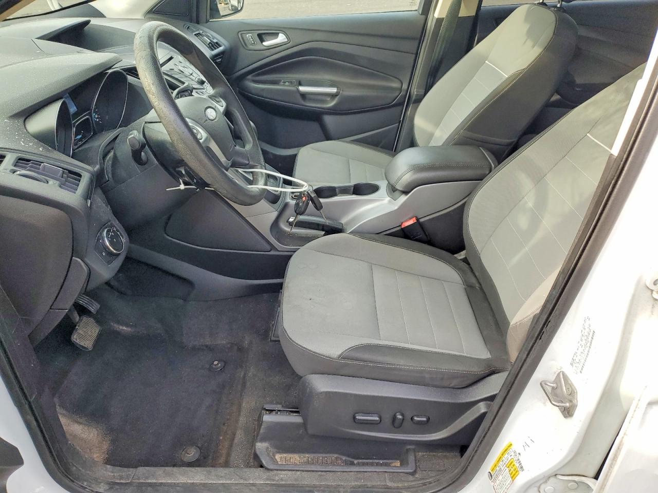 2014 Ford Escape White vin: 1FMCU9GX8EUB65458