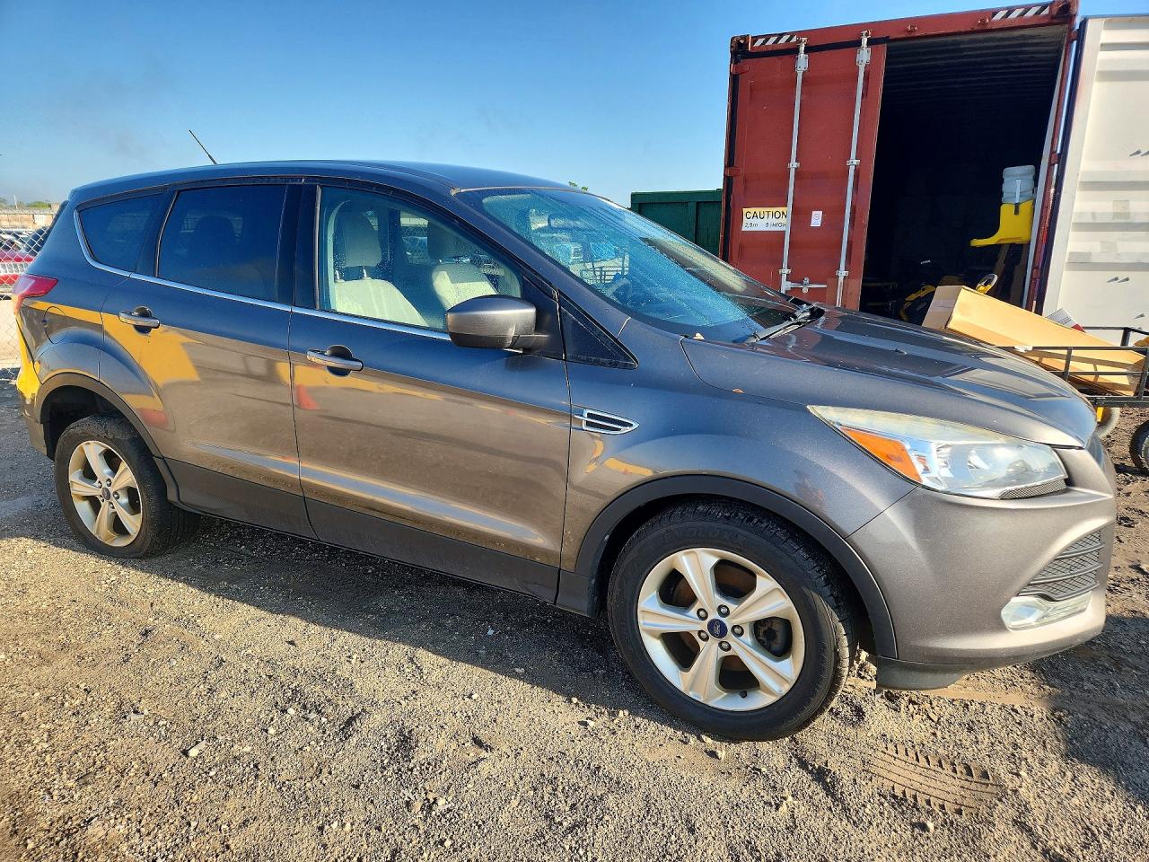 2014 Ford Escape Se Gray vin: 1FMCU9GX8EUC72770