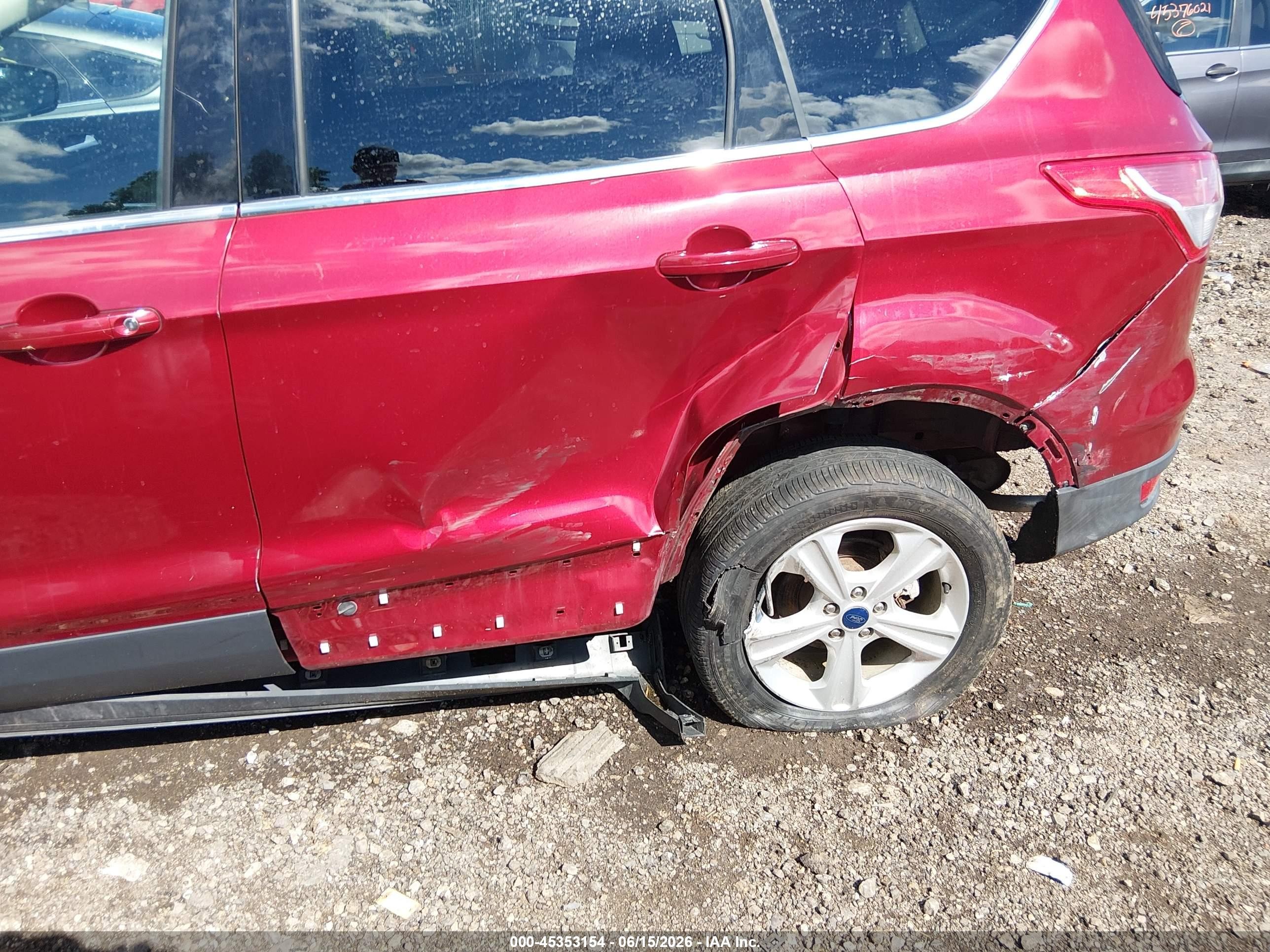 2014 Ford Escape Se Red vin: 1FMCU9GX8EUD08375