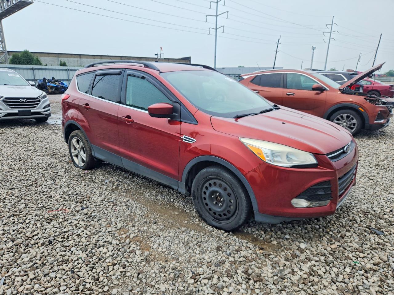 2014 Ford Escape Se Red vin: 1FMCU9GX8EUD42882