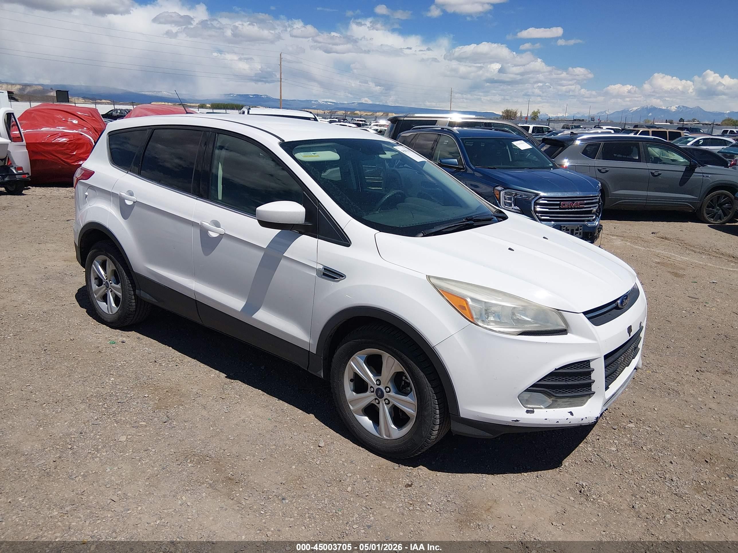 2014 Ford Escape Se Белый vin: 1FMCU9GX8EUD94335