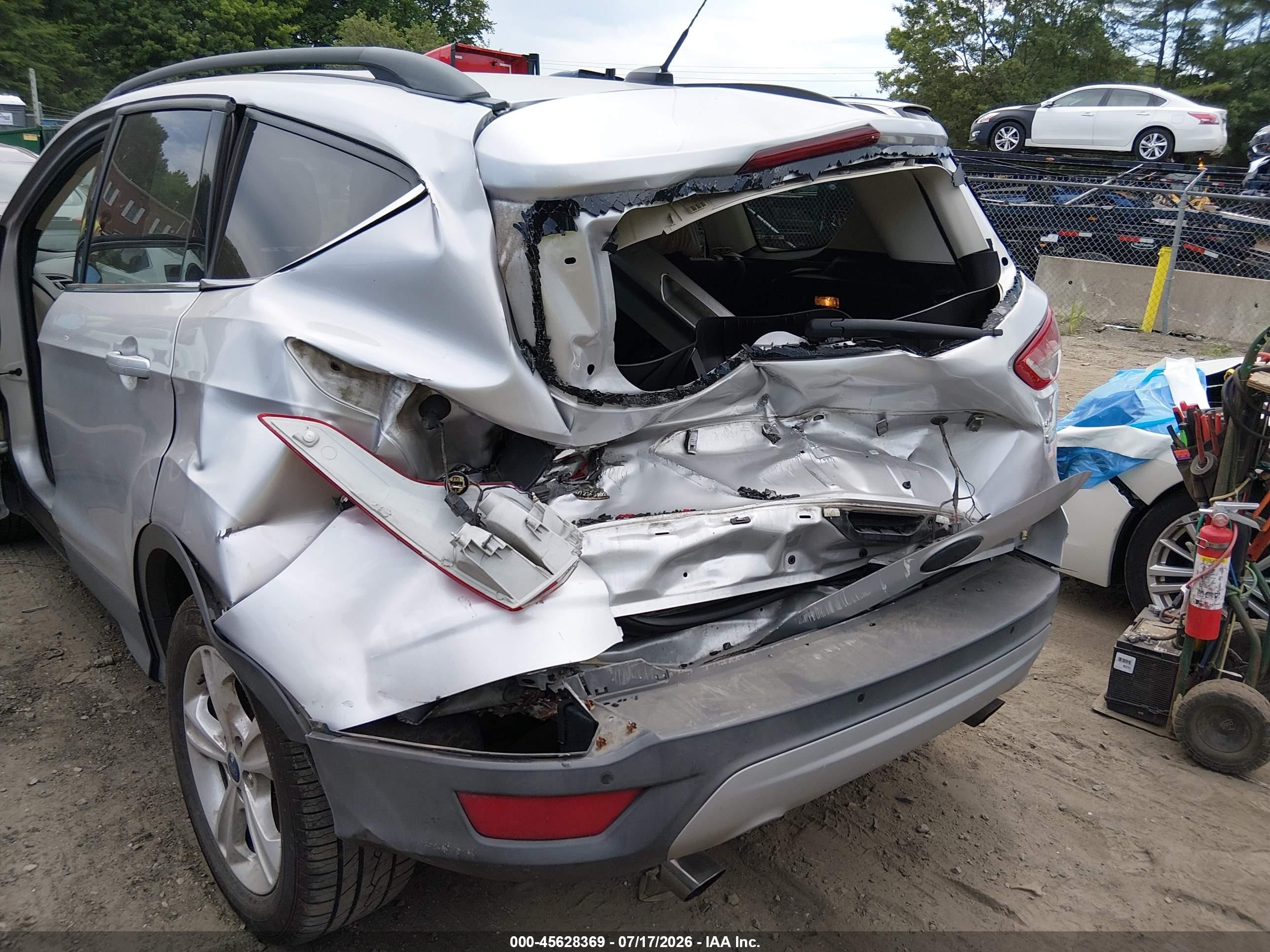 2015 Ford Escape Se Silver vin: 1FMCU9GX8FUA01774