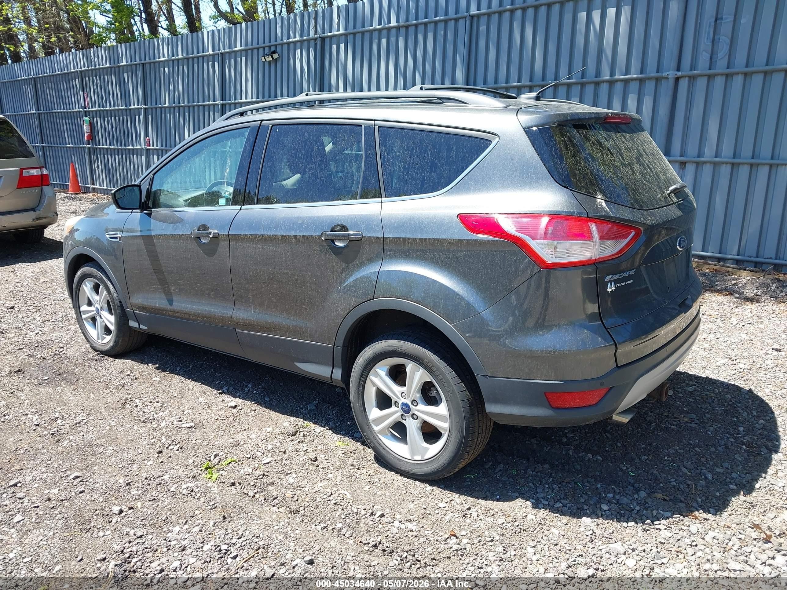 2015 Ford Escape Se Gray vin: 1FMCU9GX8FUA02116