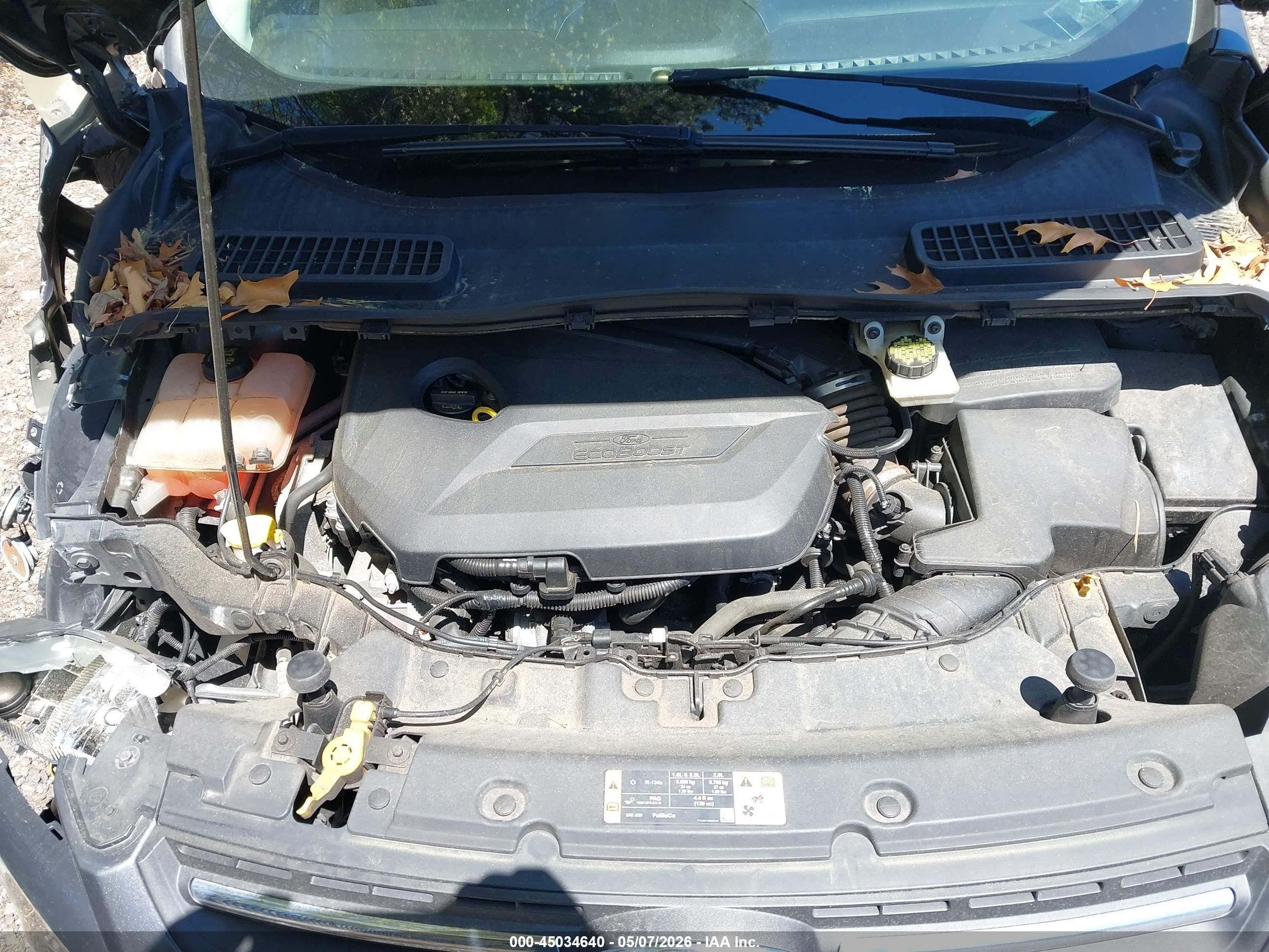 2015 Ford Escape Se Gray vin: 1FMCU9GX8FUA02116