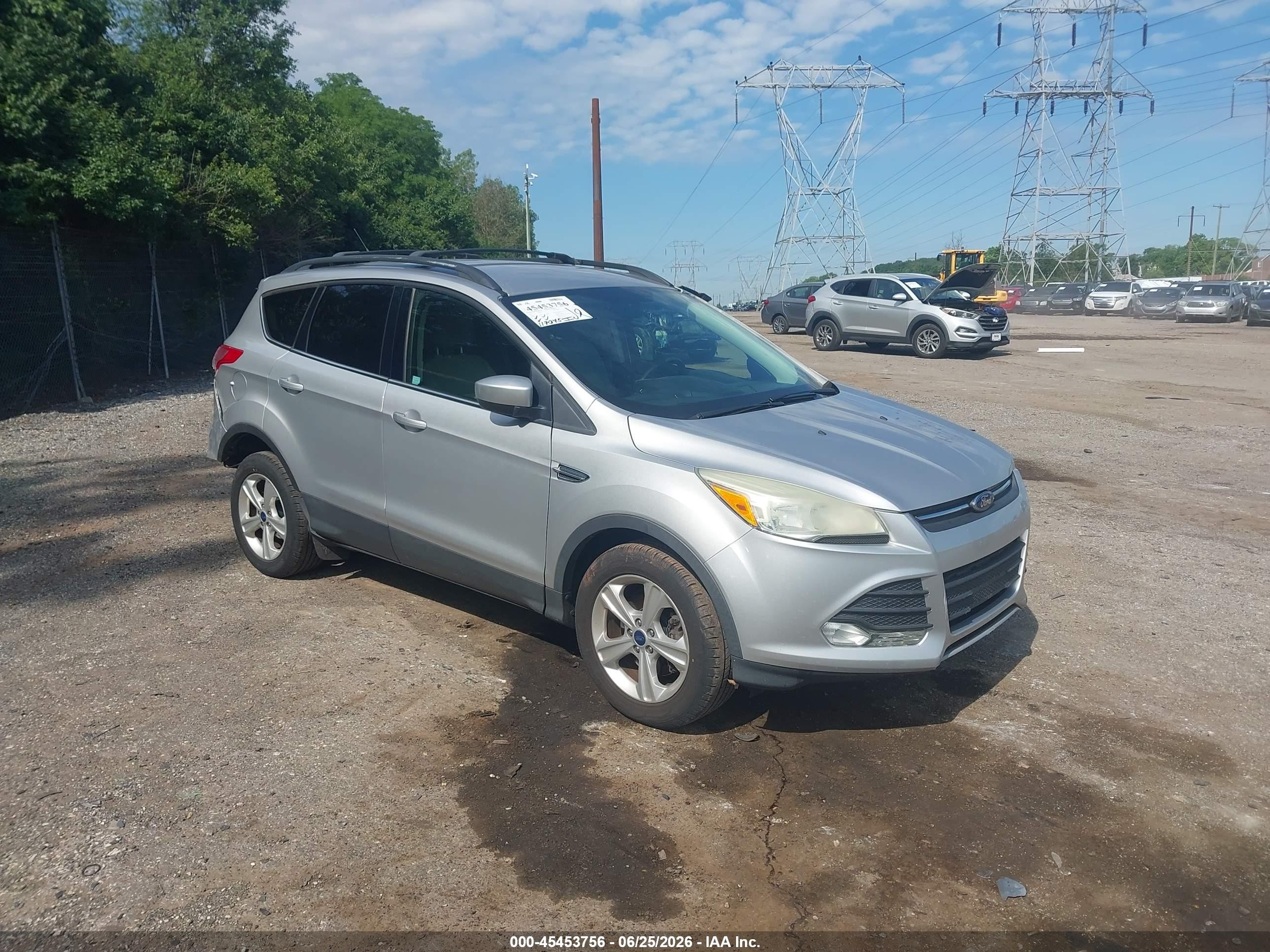 2015 Ford Escape Se Silver vin: 1FMCU9GX8FUA02214