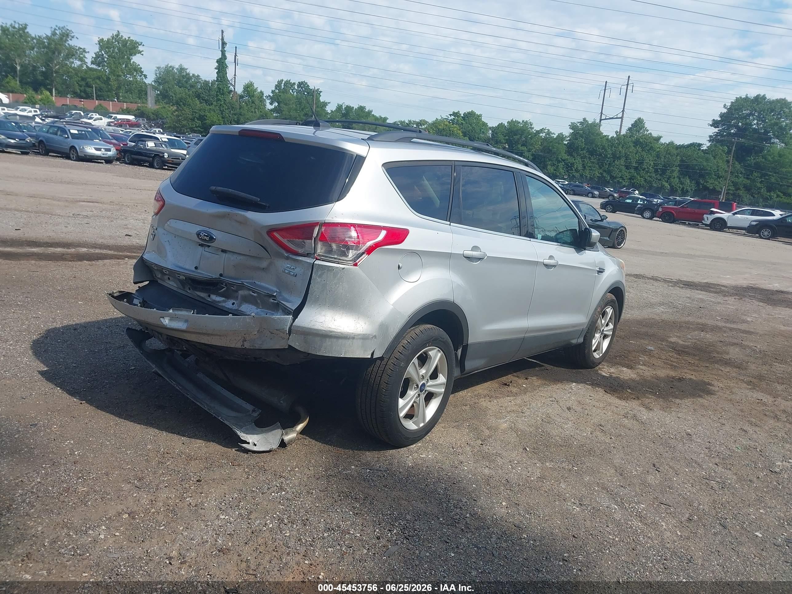 2015 Ford Escape Se Silver vin: 1FMCU9GX8FUA02214