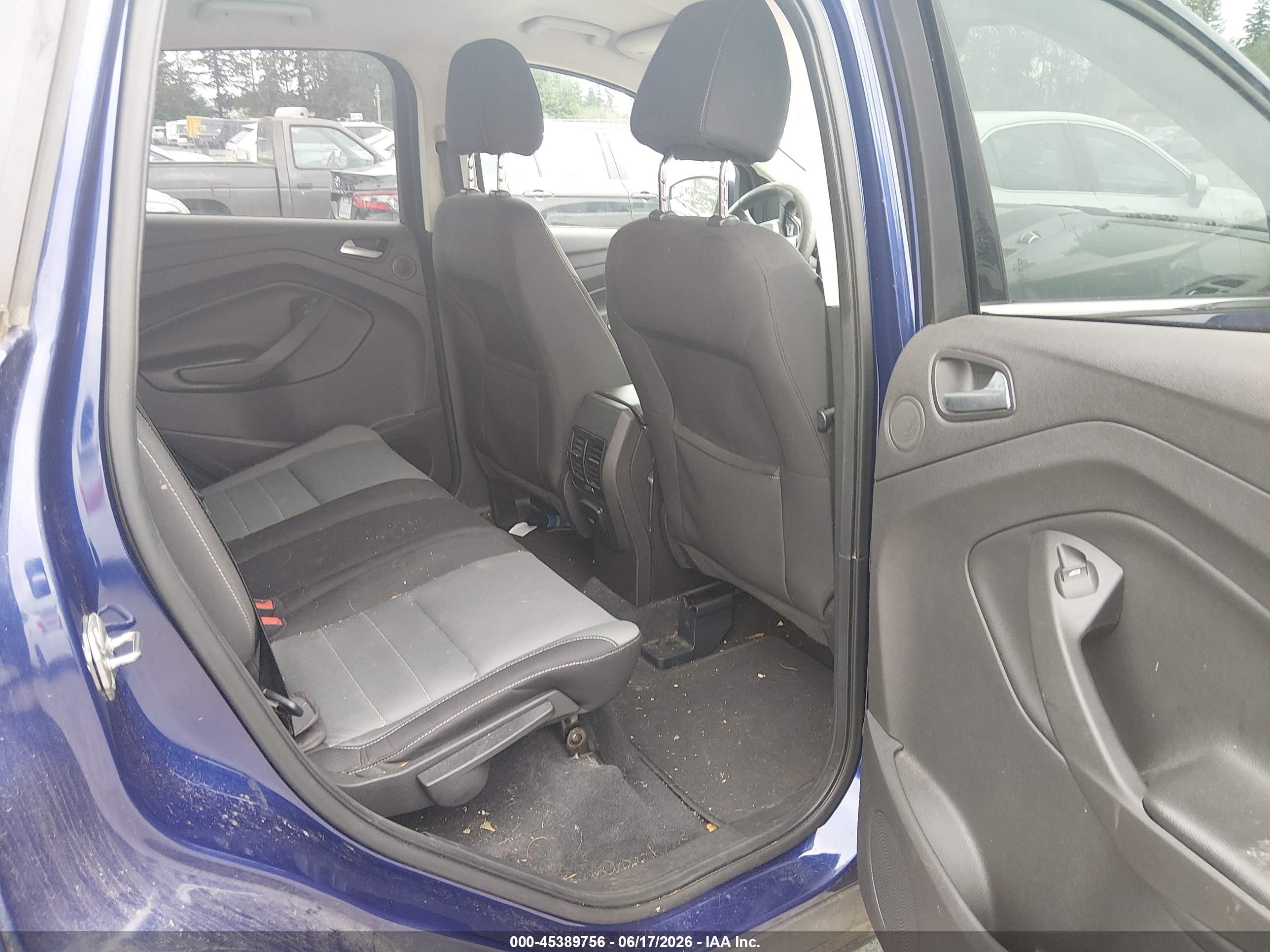 2015 Ford Escape Se Blue vin: 1FMCU9GX8FUA09566
