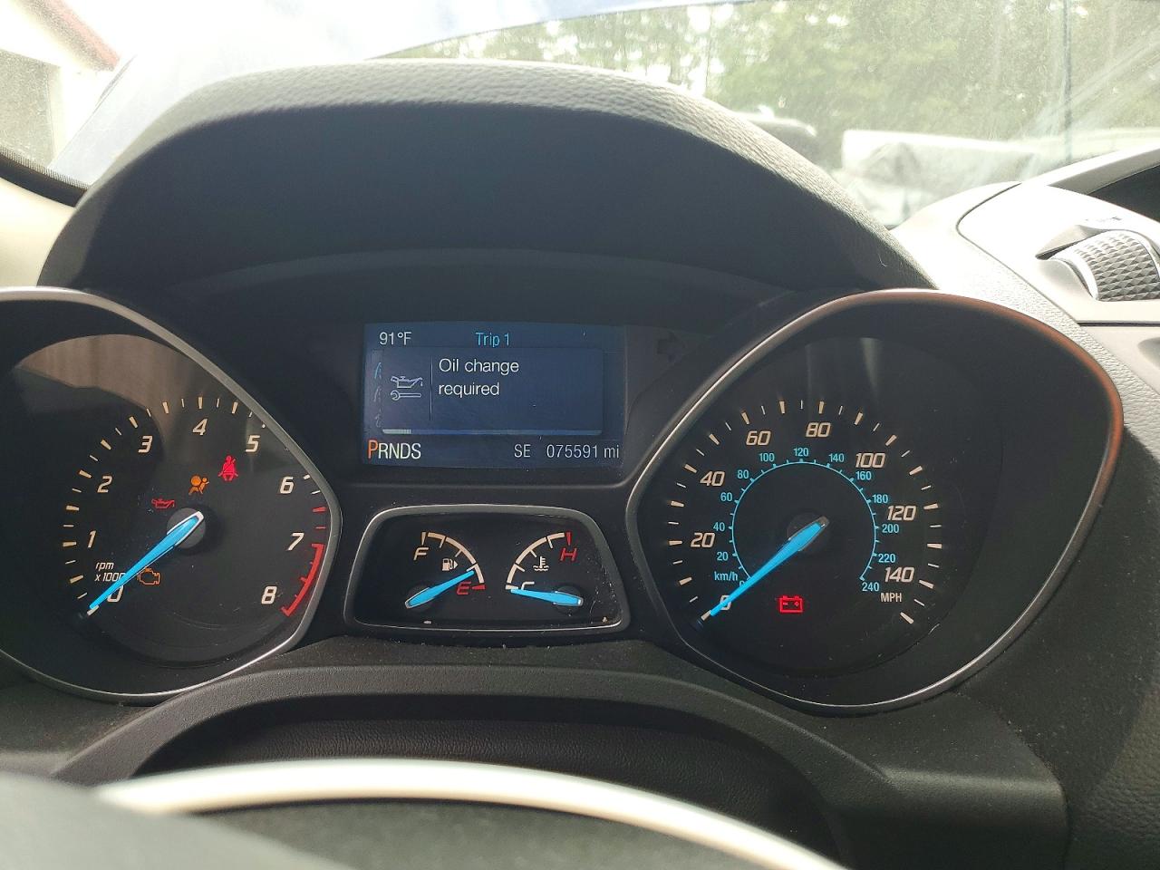 2015 Ford Escape Se Blue vin: 1FMCU9GX8FUA34709