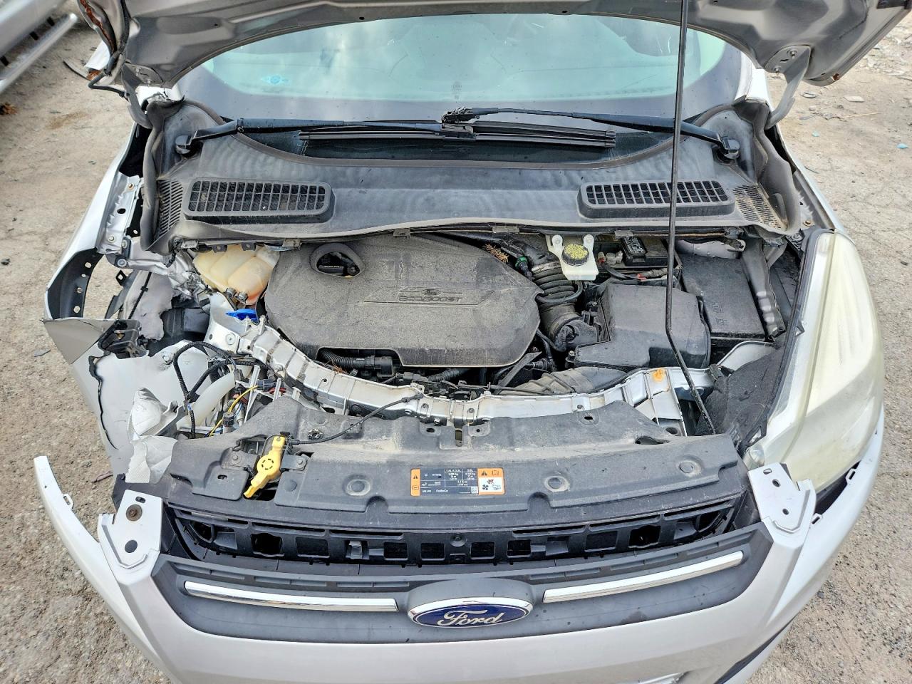 2015 Ford Escape Se Silver vin: 1FMCU9GX8FUA40137