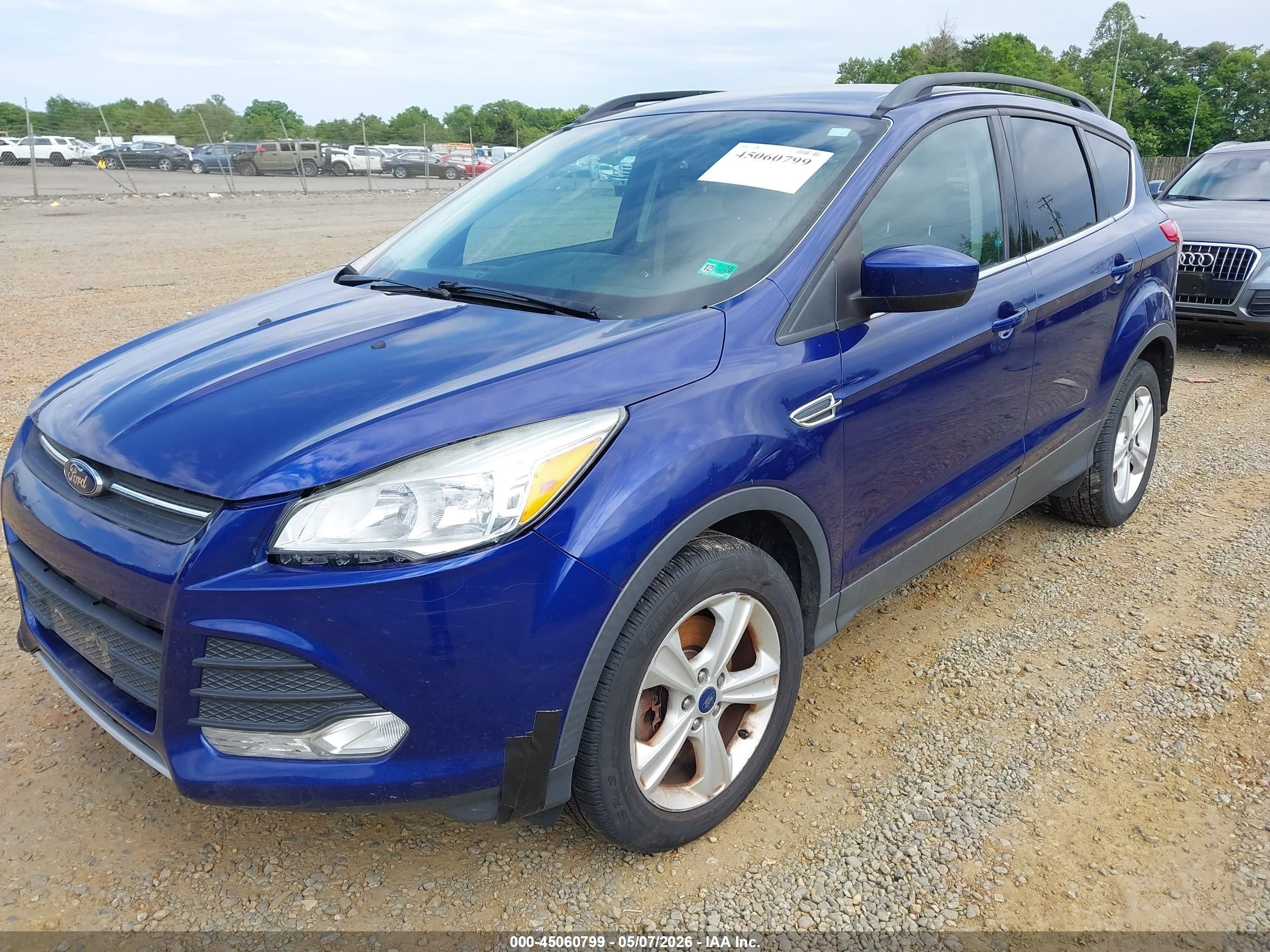 2015 Ford Escape Se Blue vin: 1FMCU9GX8FUA49355