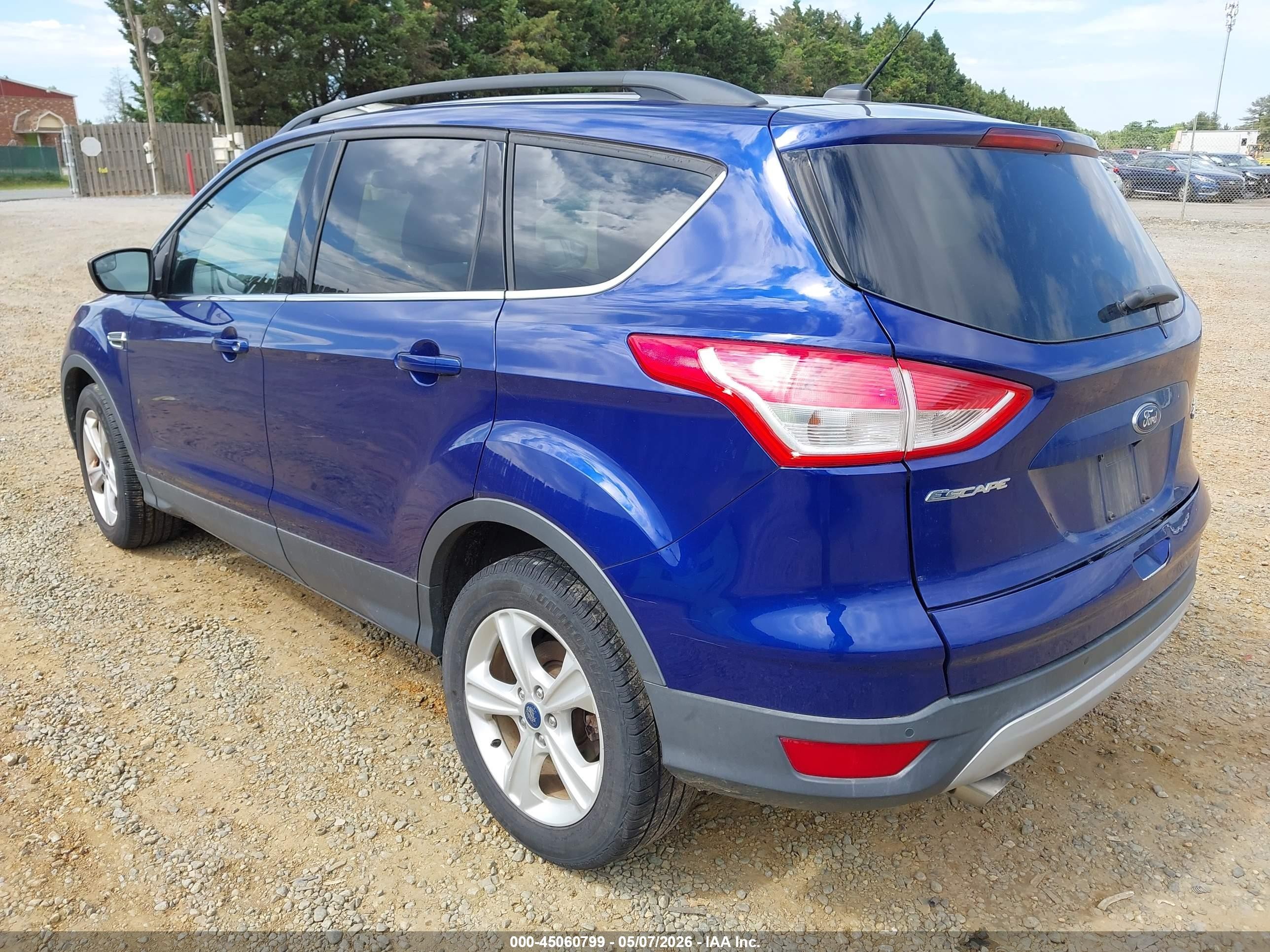 2015 Ford Escape Se Blue vin: 1FMCU9GX8FUA49355