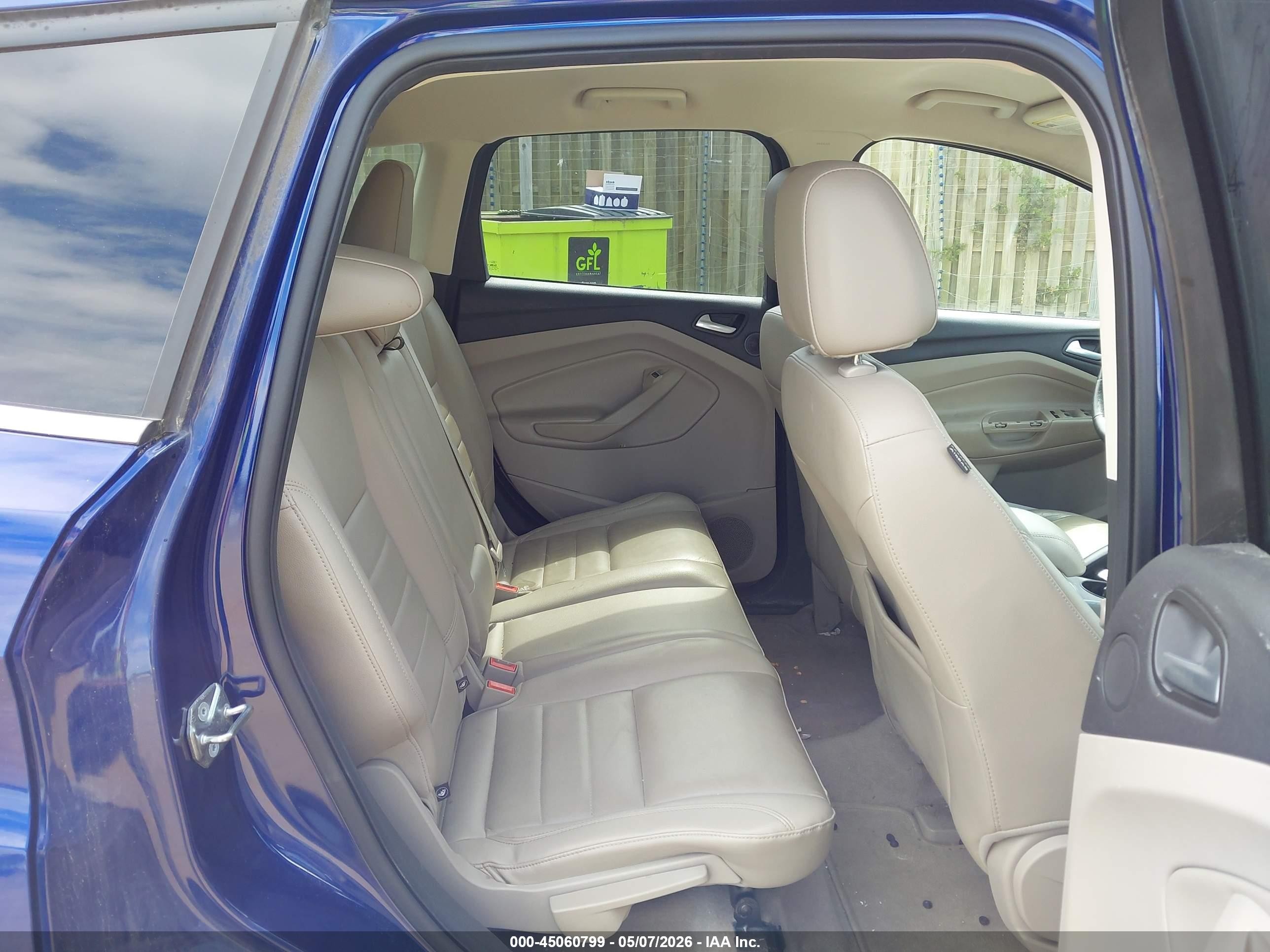 2015 Ford Escape Se Blue vin: 1FMCU9GX8FUA49355