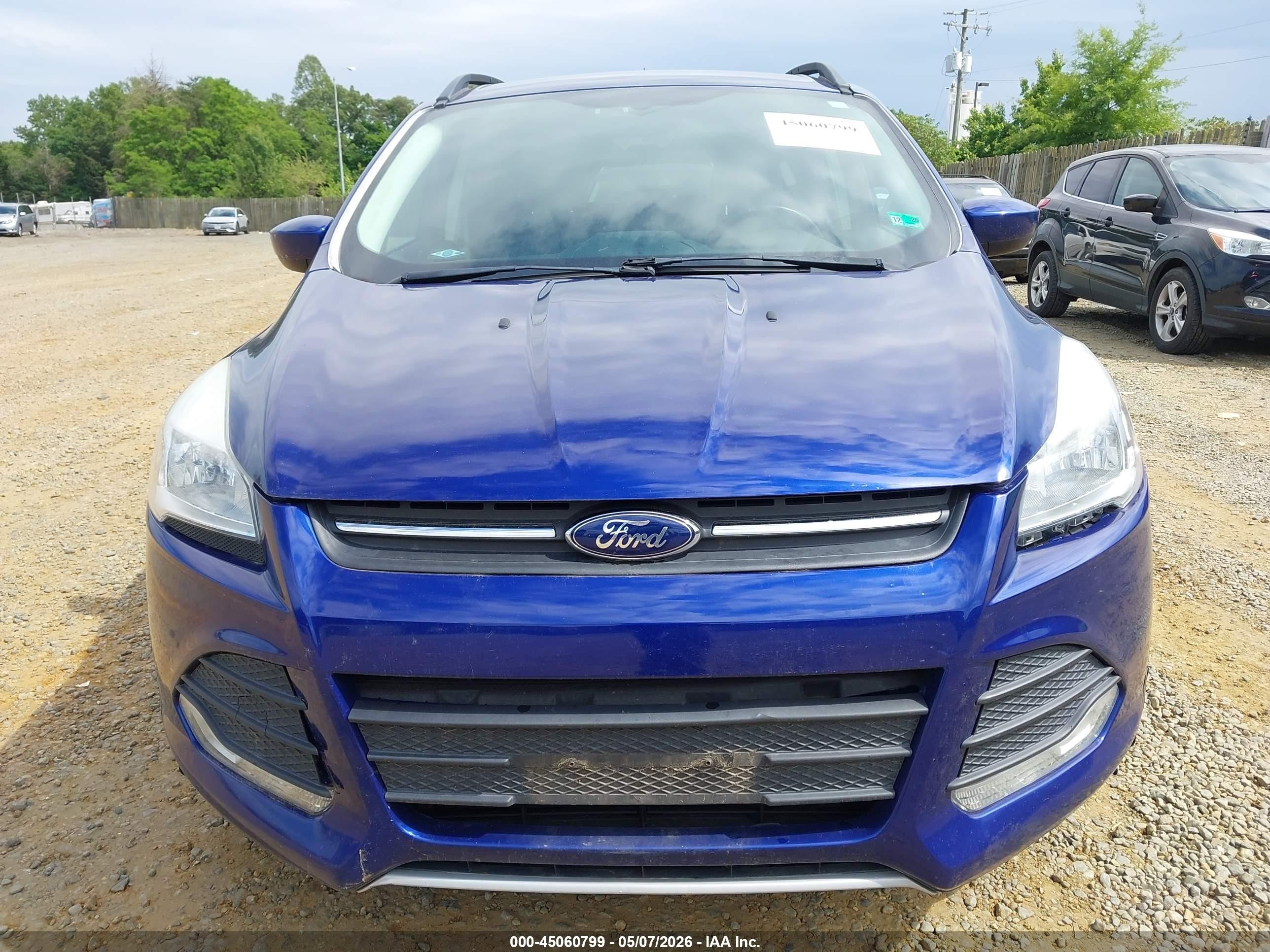 2015 Ford Escape Se Blue vin: 1FMCU9GX8FUA49355