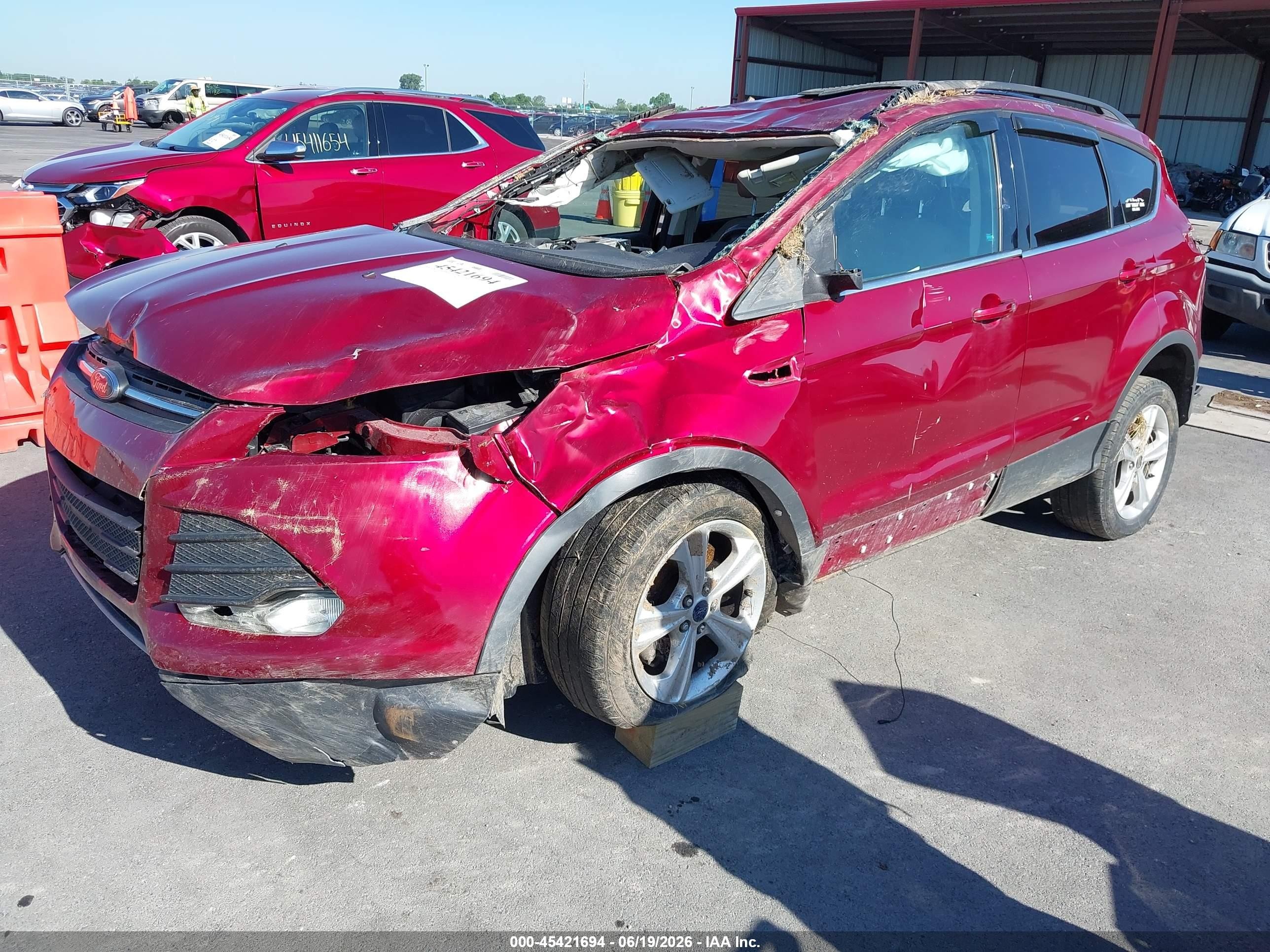 2015 Ford Escape Se Красный vin: 1FMCU9GX8FUA87507