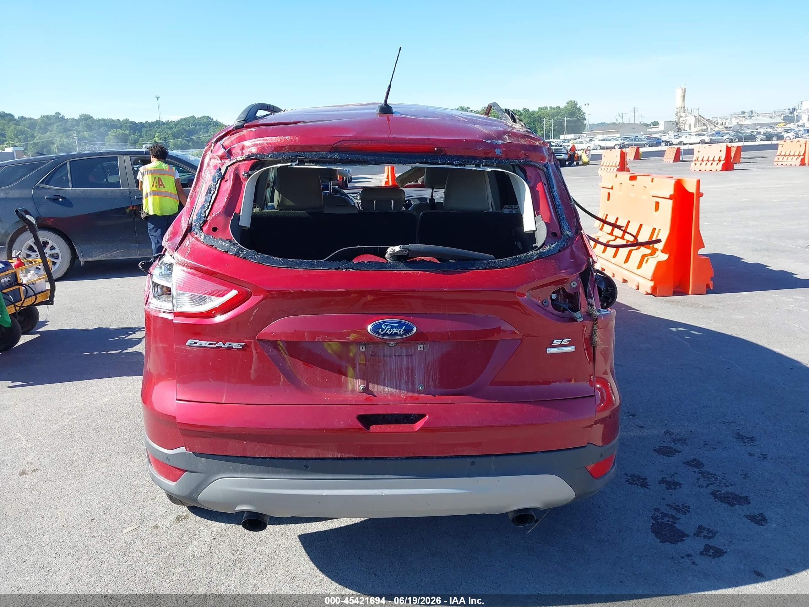 2015 Ford Escape Se Красный vin: 1FMCU9GX8FUA87507