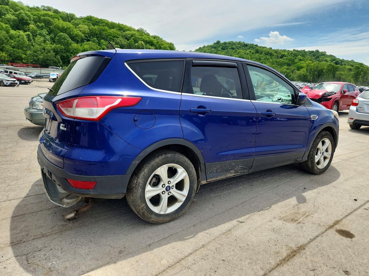 2015 Ford Escape Se Blue vin: 1FMCU9GX8FUB02328