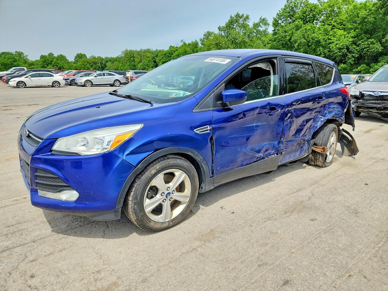 2015 Ford Escape Se Blue vin: 1FMCU9GX8FUB02328