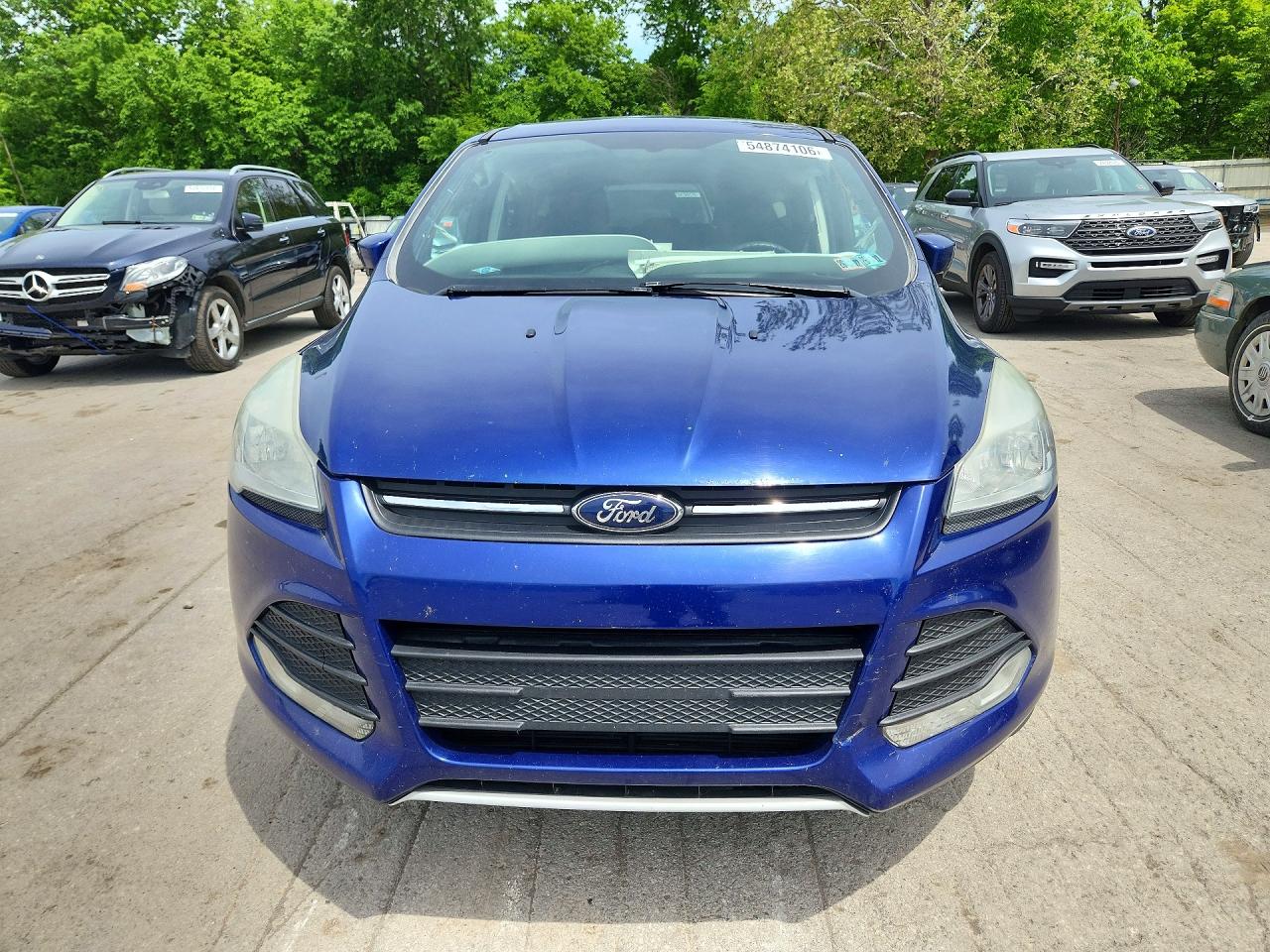 2015 Ford Escape Se Blue vin: 1FMCU9GX8FUB02328