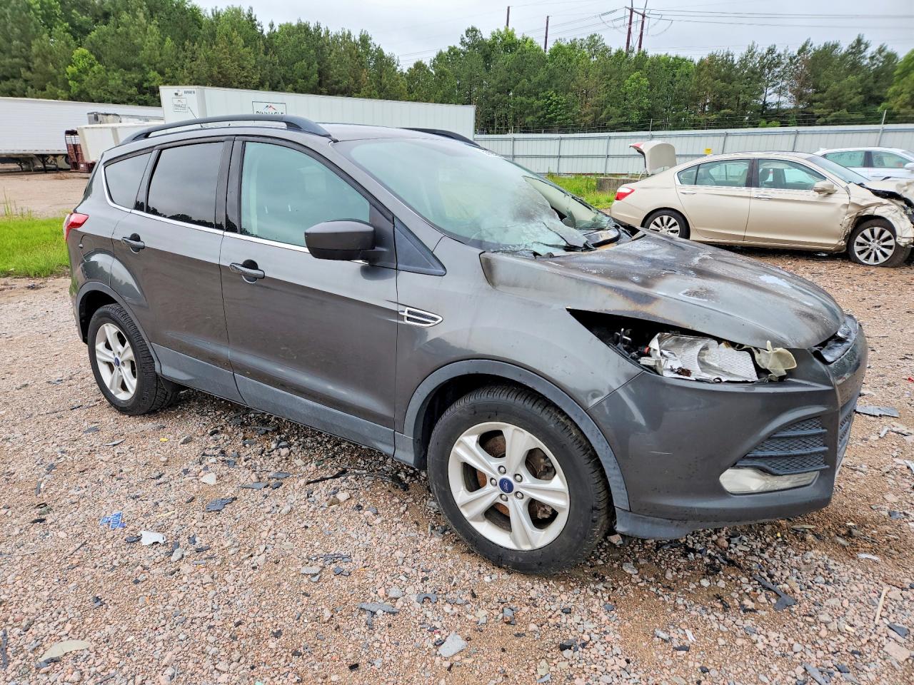 2015 Ford Escape Se Gray vin: 1FMCU9GX8FUB15385
