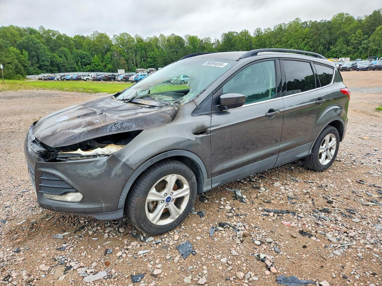 2015 Ford Escape Se Gray vin: 1FMCU9GX8FUB15385