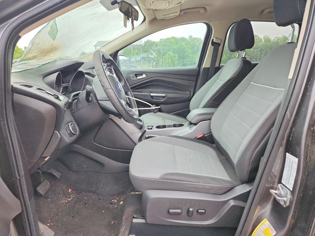 2015 Ford Escape Se Gray vin: 1FMCU9GX8FUB15385