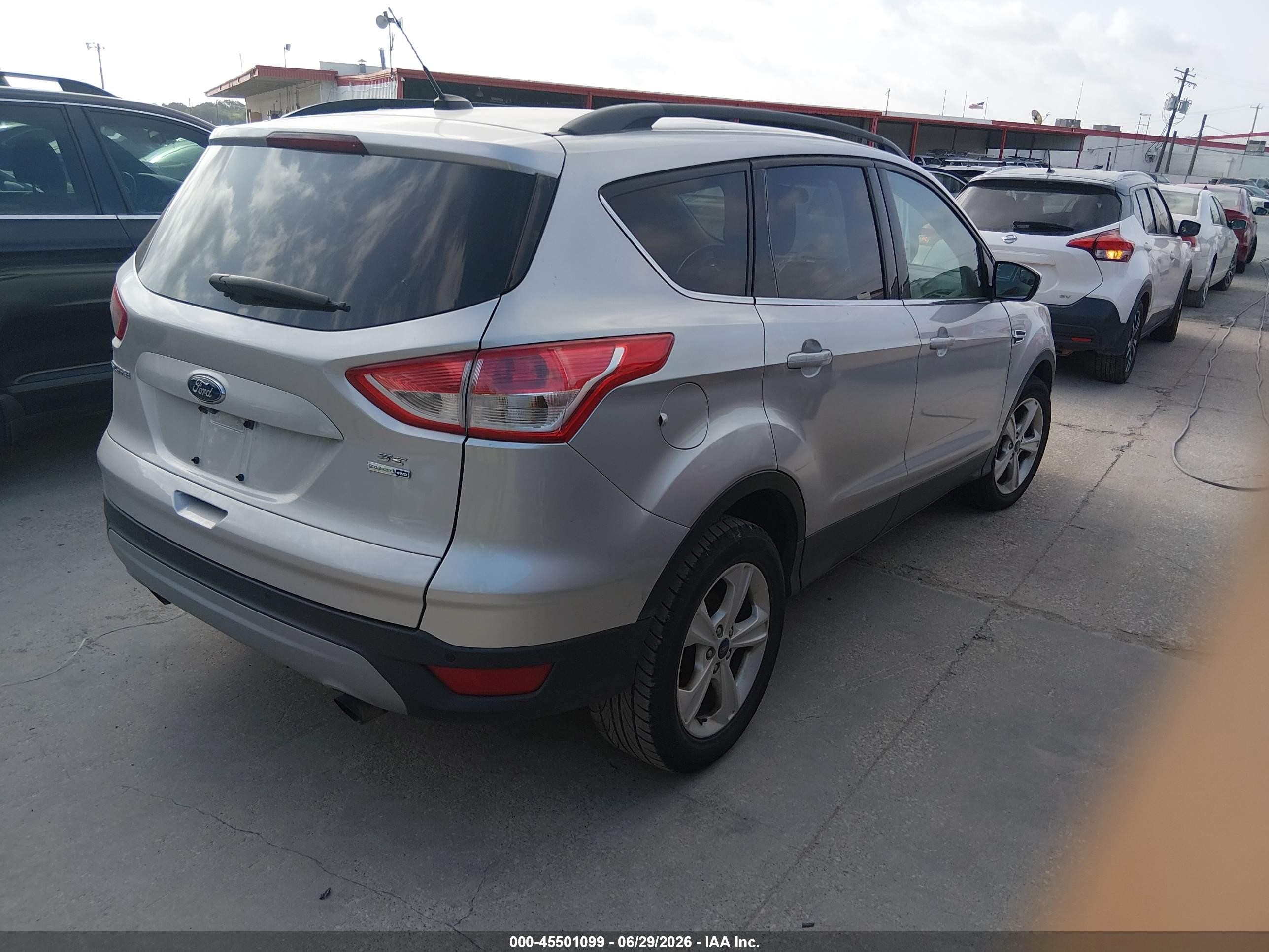 2015 Ford Escape Se Silver vin: 1FMCU9GX8FUC00002