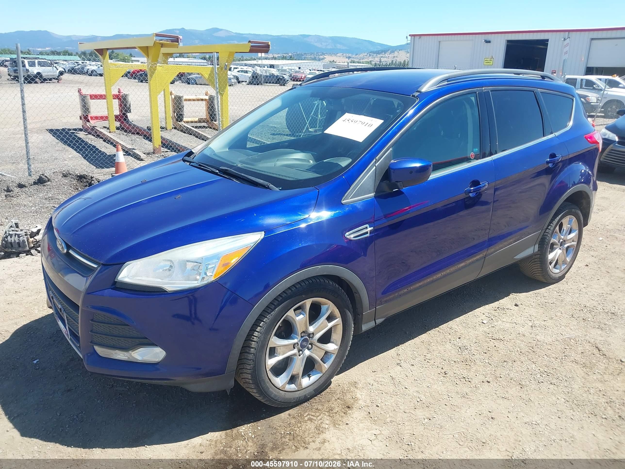 2015 Ford Escape Se Blue vin: 1FMCU9GX8FUC17608