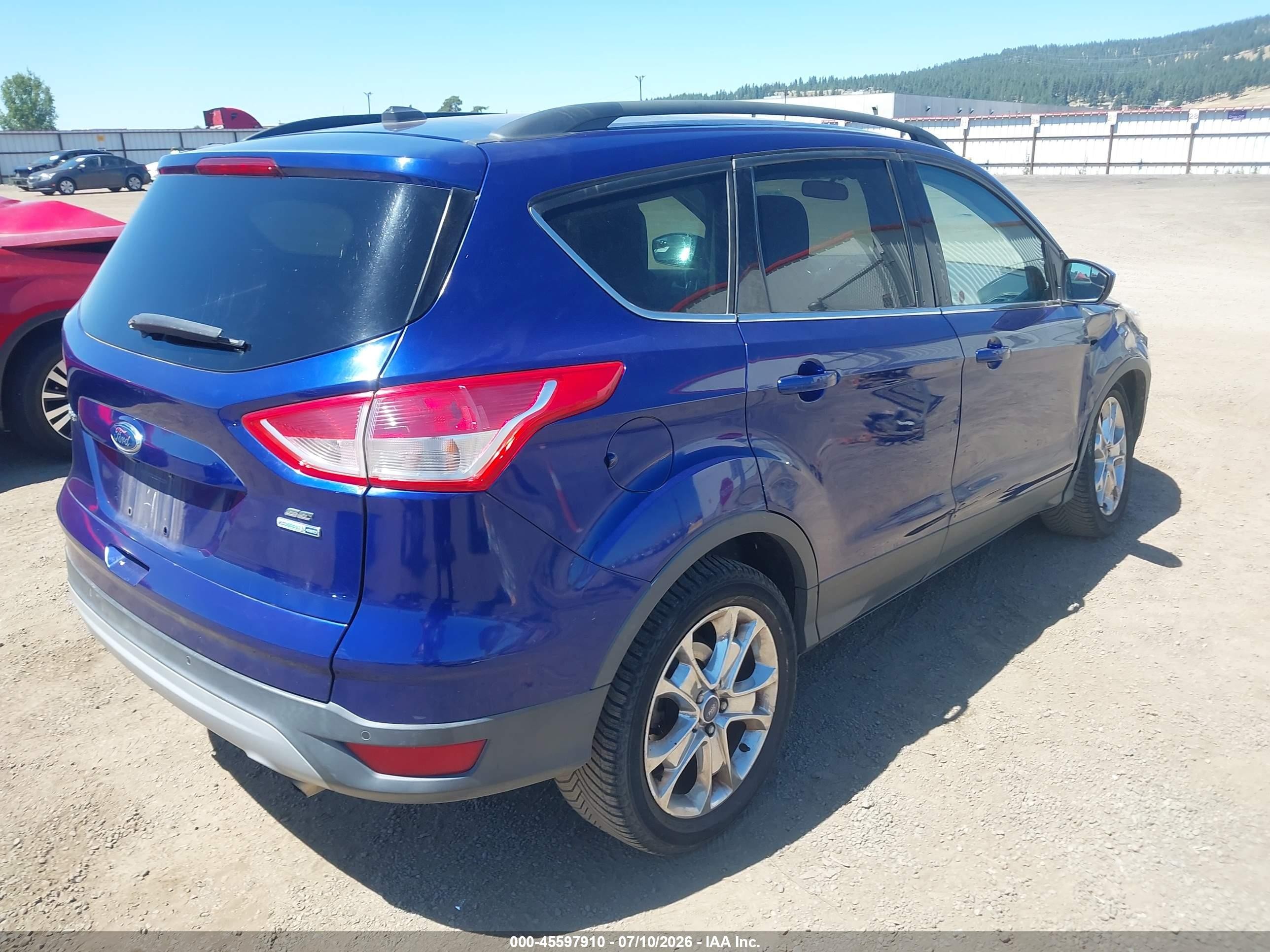 2015 Ford Escape Se Blue vin: 1FMCU9GX8FUC17608