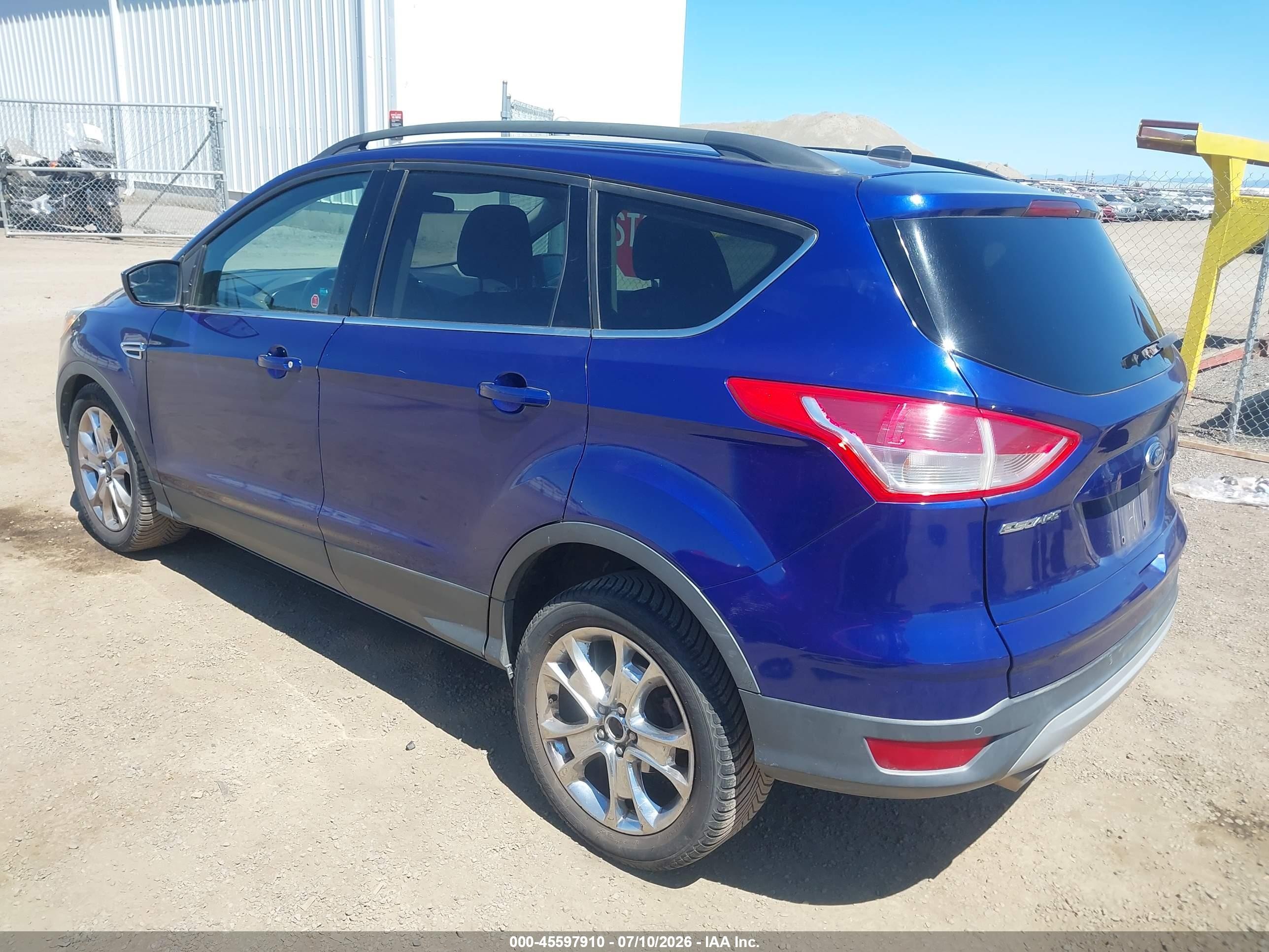 2015 Ford Escape Se Blue vin: 1FMCU9GX8FUC17608