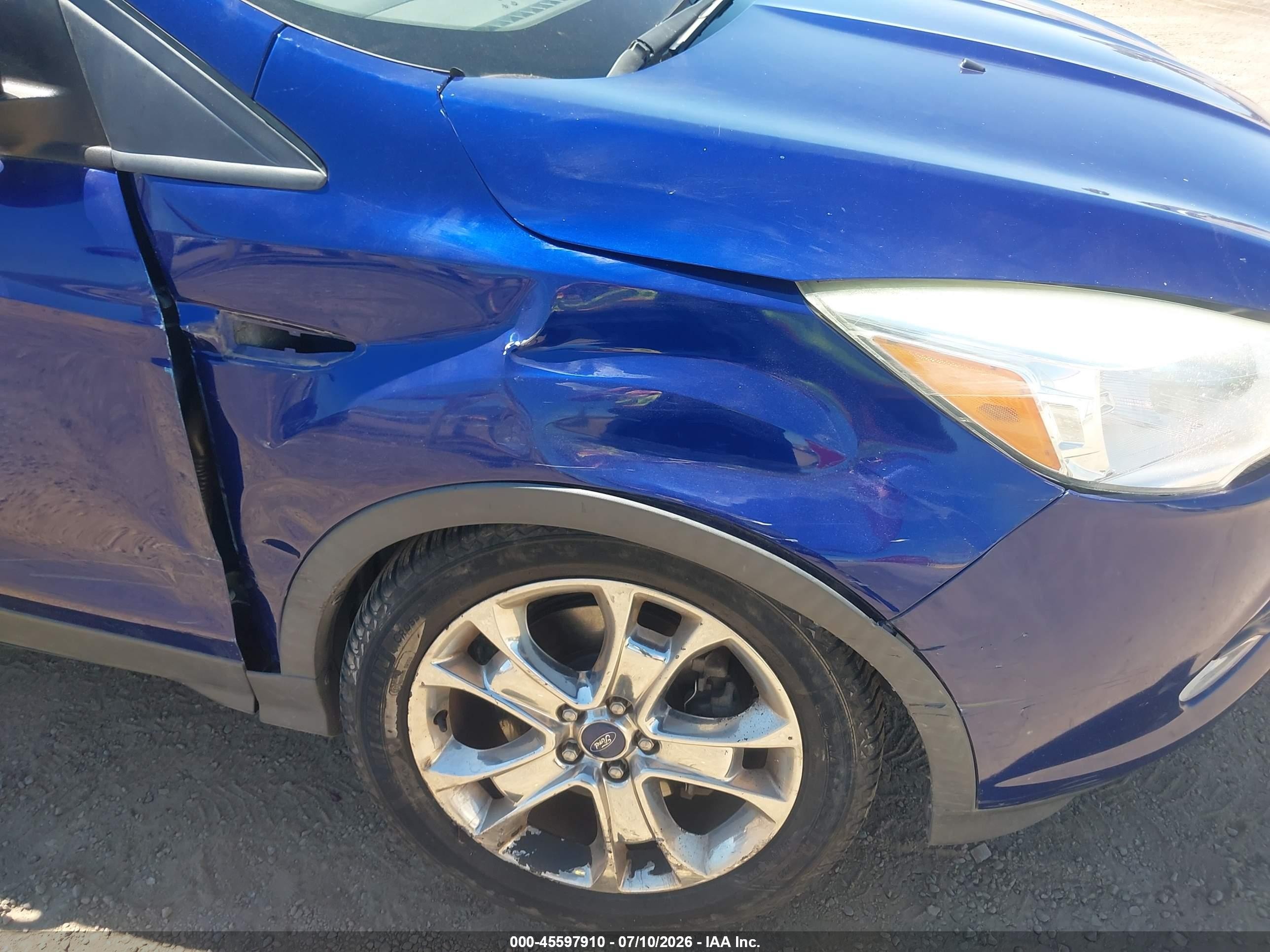 2015 Ford Escape Se Blue vin: 1FMCU9GX8FUC17608