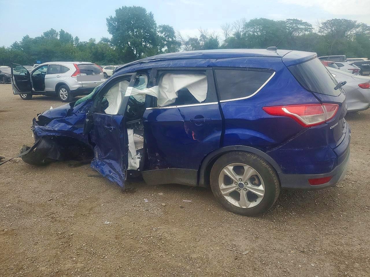 2015 Ford Escape Se Blue vin: 1FMCU9GX8FUC80188