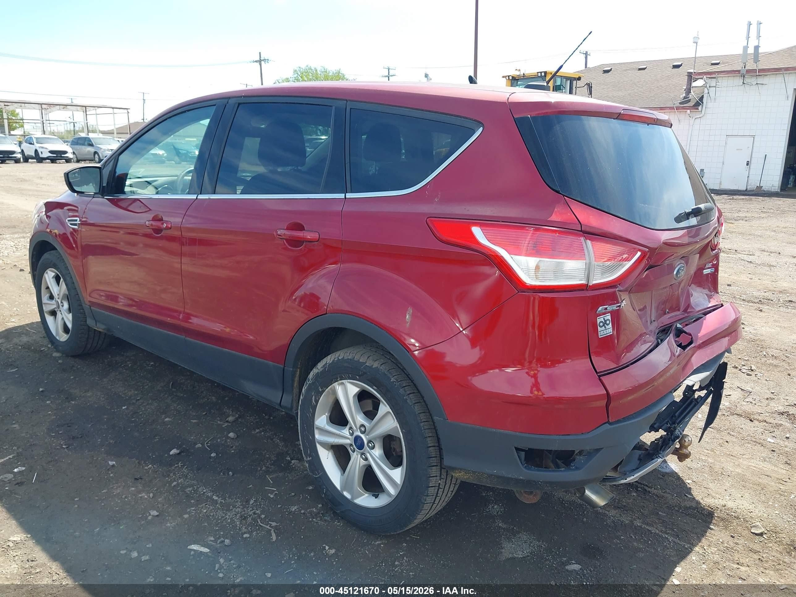 2015 Ford Escape Se Red vin: 1FMCU9GX8FUC89926