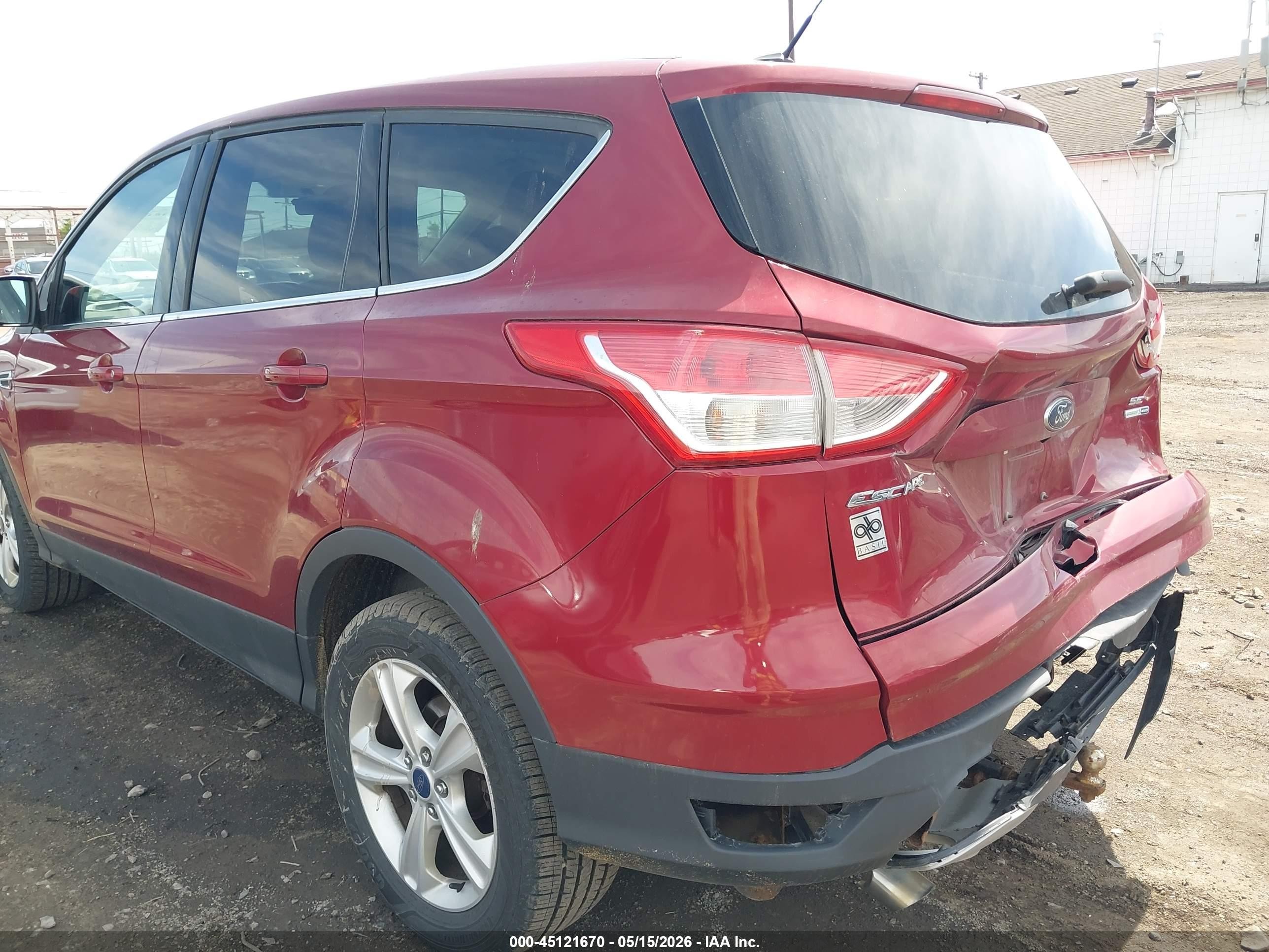 2015 Ford Escape Se Red vin: 1FMCU9GX8FUC89926