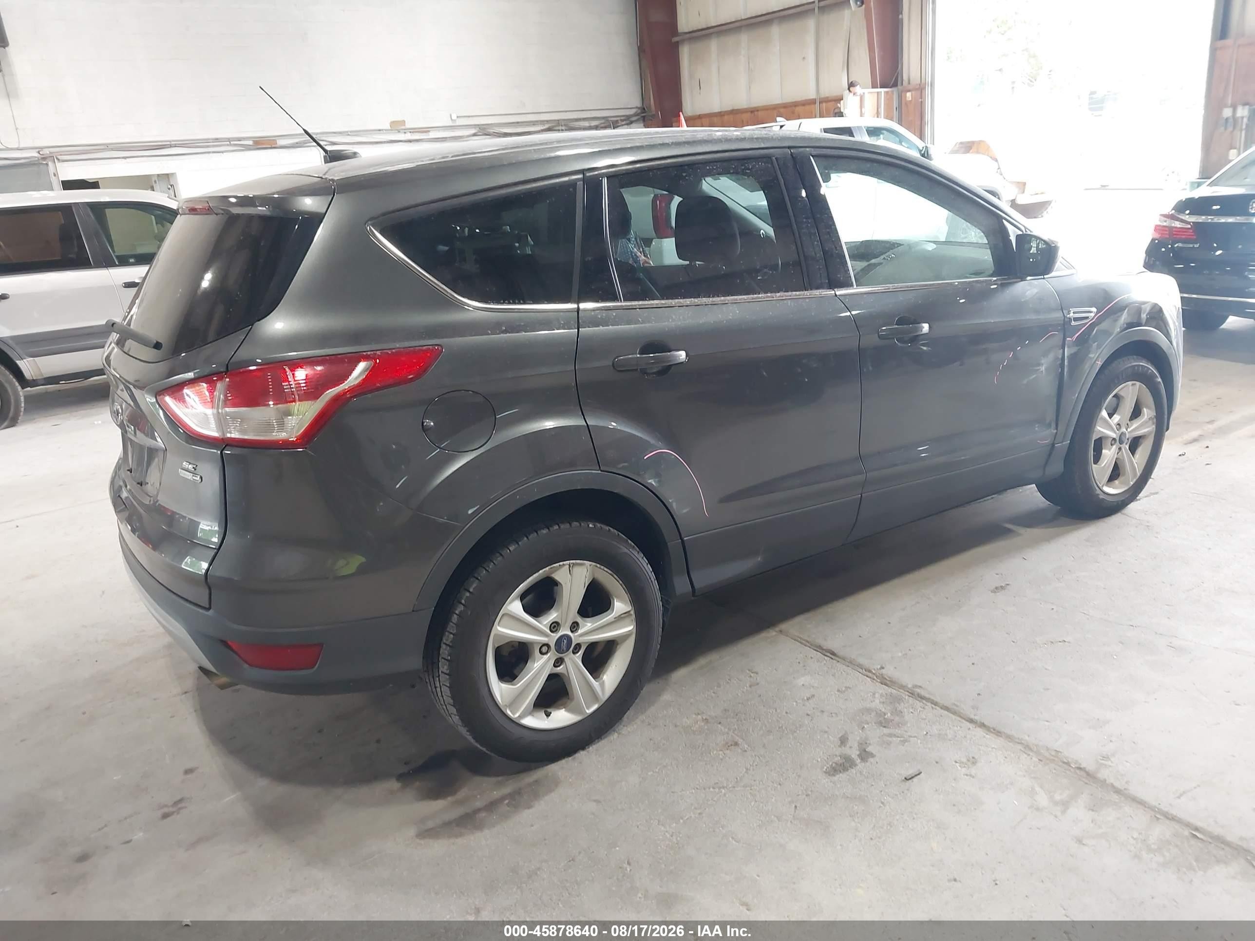 2016 Ford Escape Se Gray vin: 1FMCU9GX8GUB28574