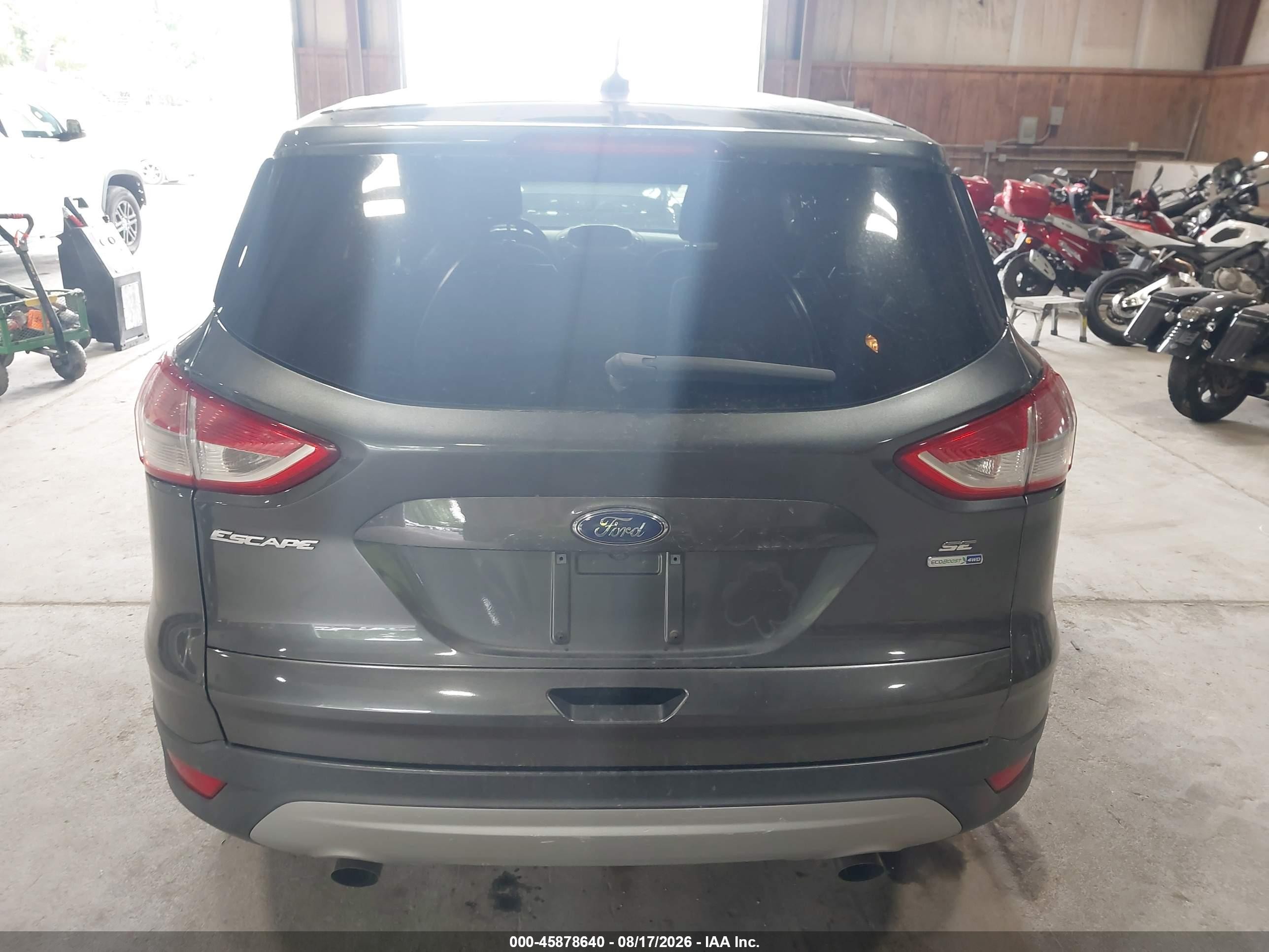 2016 Ford Escape Se Gray vin: 1FMCU9GX8GUB28574